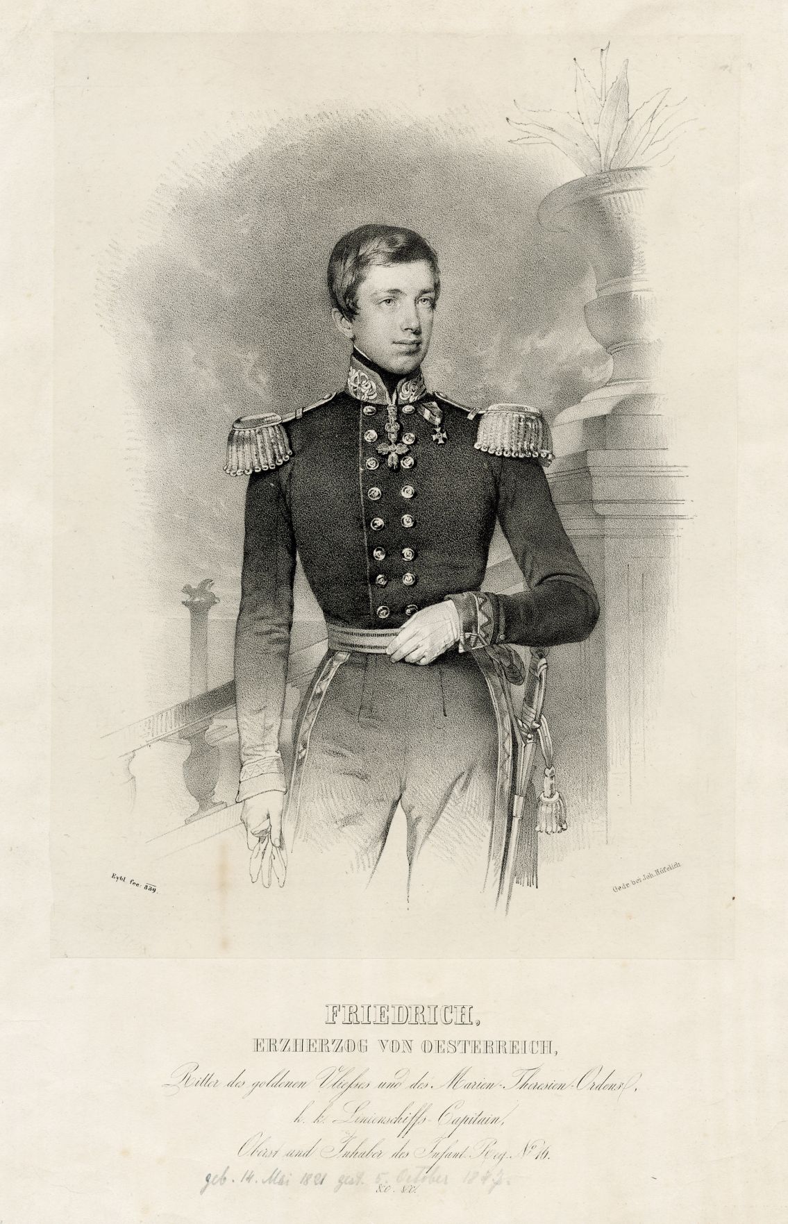 Náhledový obrázek Fridrich Ferdinand Leopold Rakousko-Těšínský (1821-1847) - 1