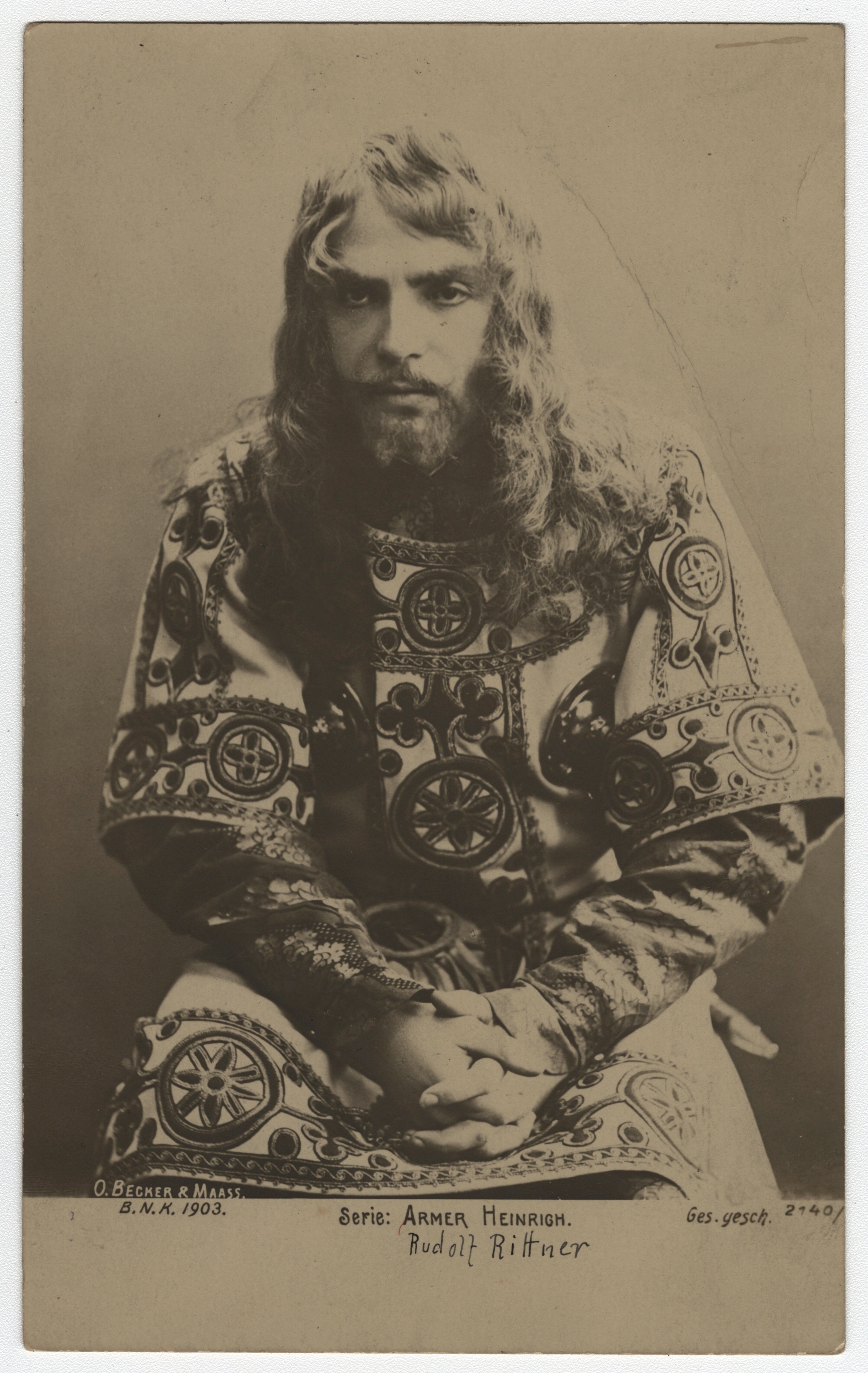 Náhledový obrázek Rudolf Rittner (čb. pohlednice) - 1