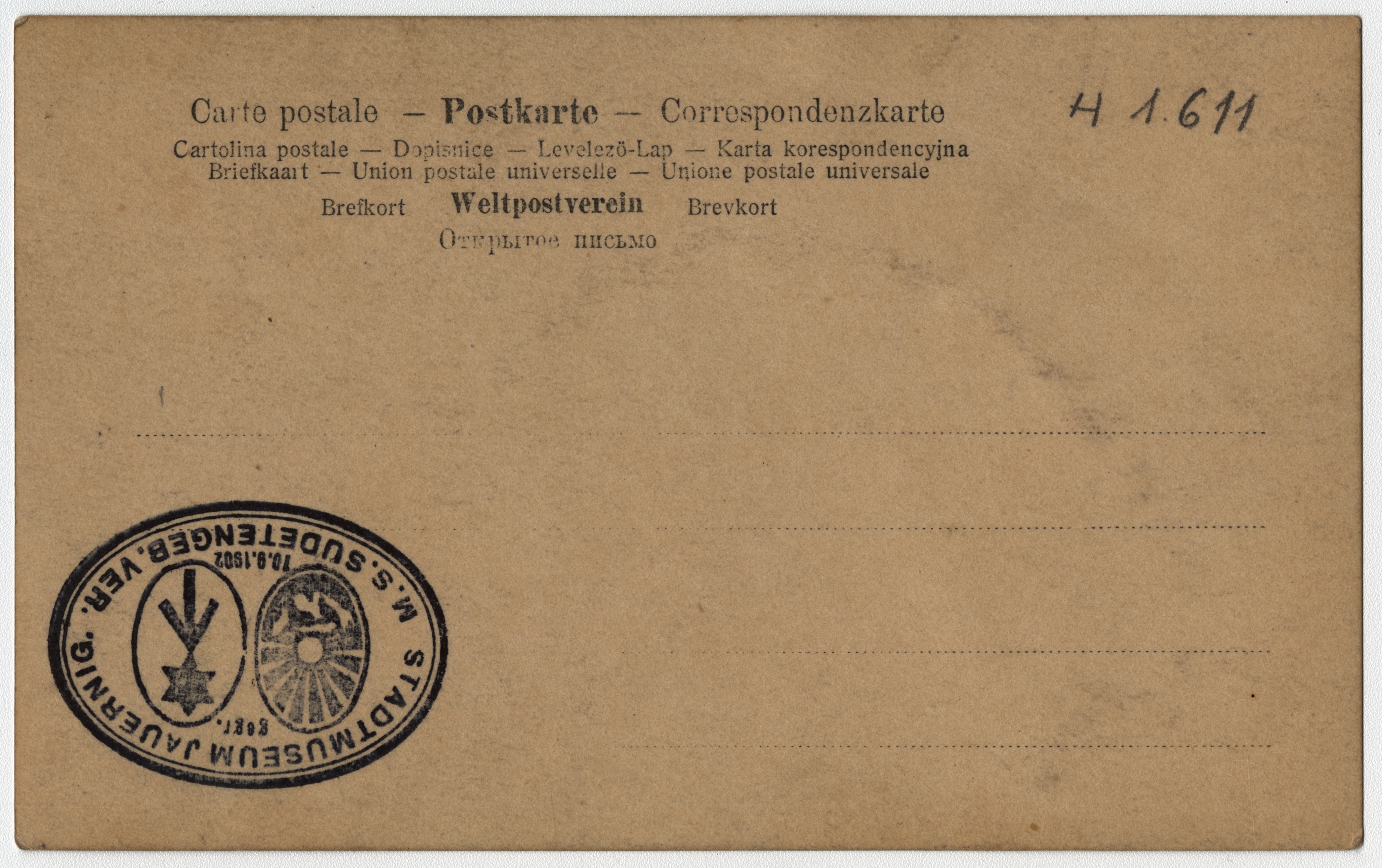 Náhledový obrázek Rudolf Rittner (čb. pohlednice) - 2