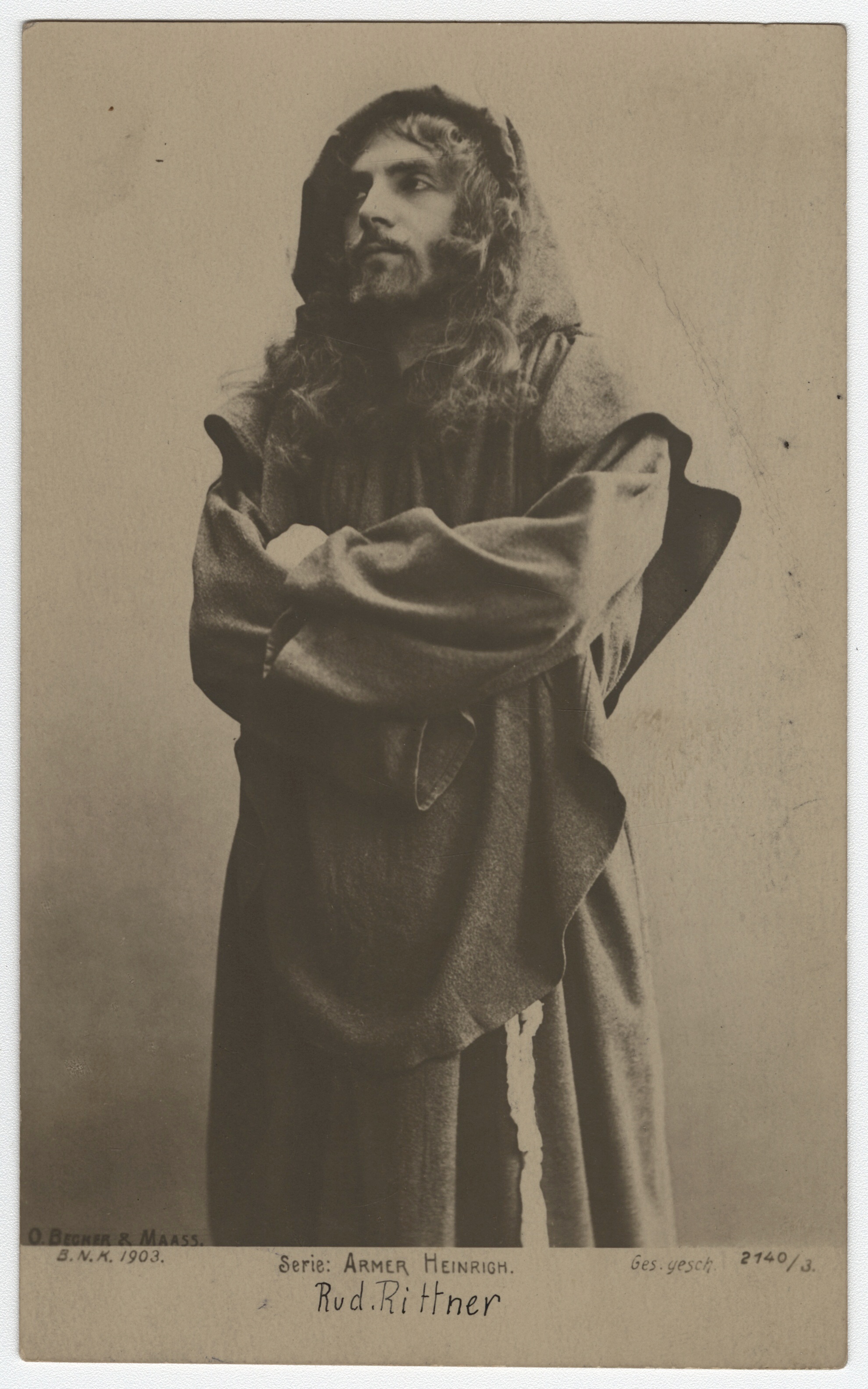 Náhledový obrázek Rudolf Rittner (čb. pohlednice) - 1