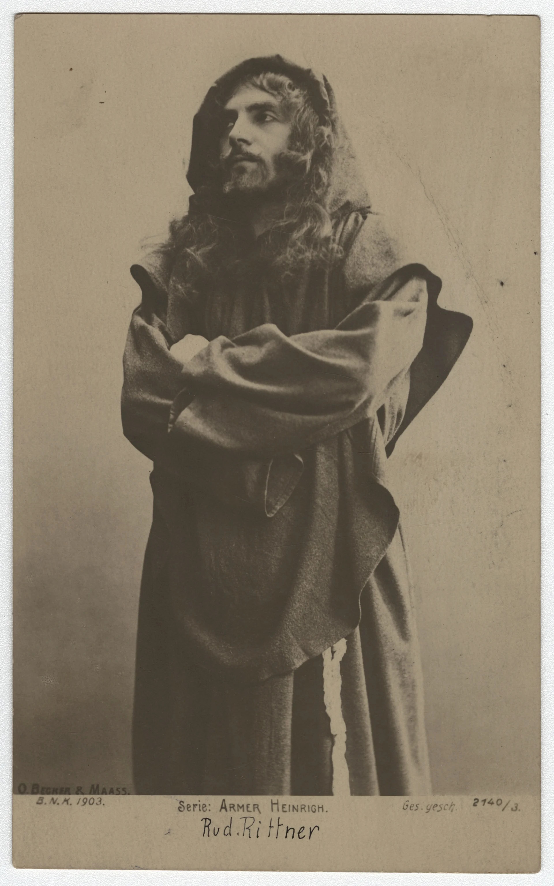 Náhledový obrázek předmětu Rudolf Rittner (čb. pohlednice)