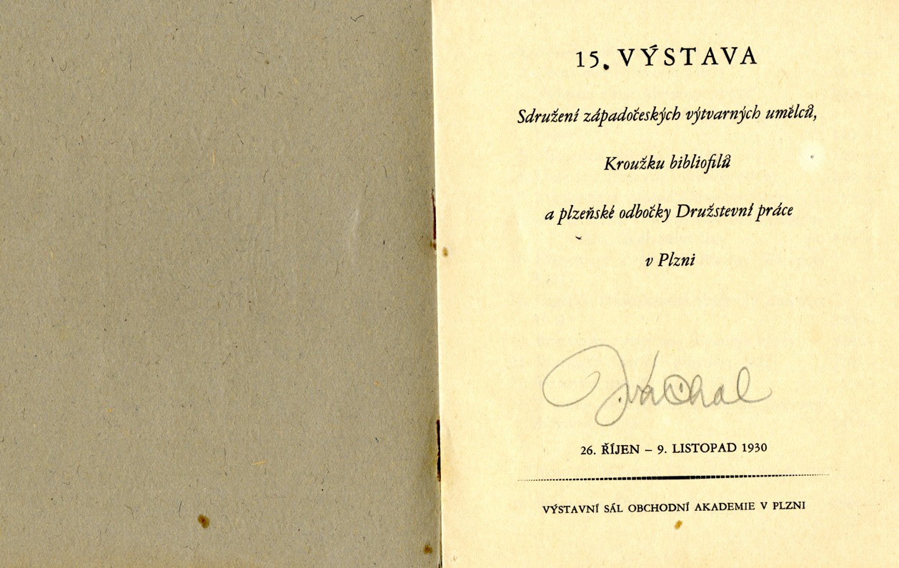 Náhledový obrázek Katalog výstavy Josefa Váchala v Plzni z roku 1930 - 2