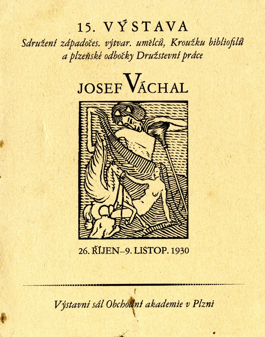 Náhledový obrázek předmětu Katalog výstavy Josefa Váchala v Plzni z roku 1930