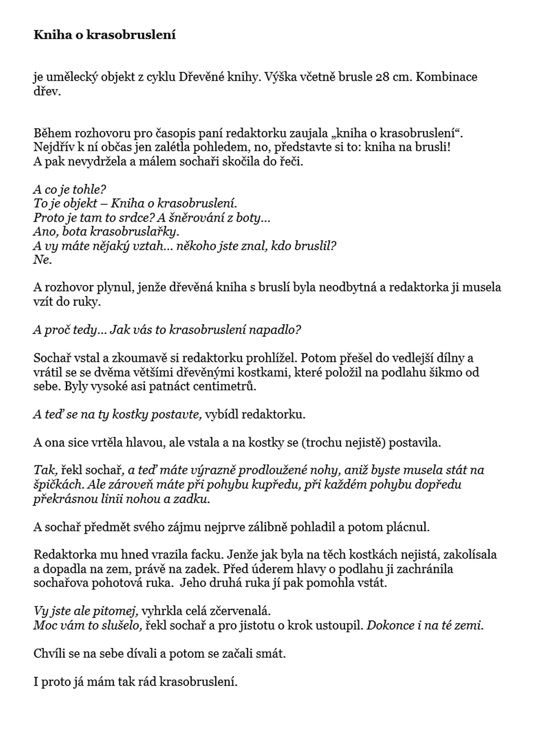 Náhledový obrázek Autorský objekt – Kniha o krasobruslení - 4