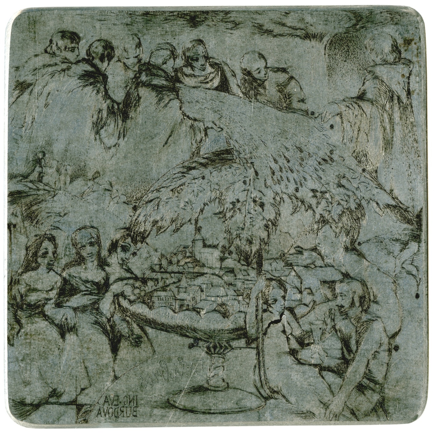 Náhledový obrázek Štoček Ivany Kantůrkové - exlibris Ing. Eva Burdová - 1
