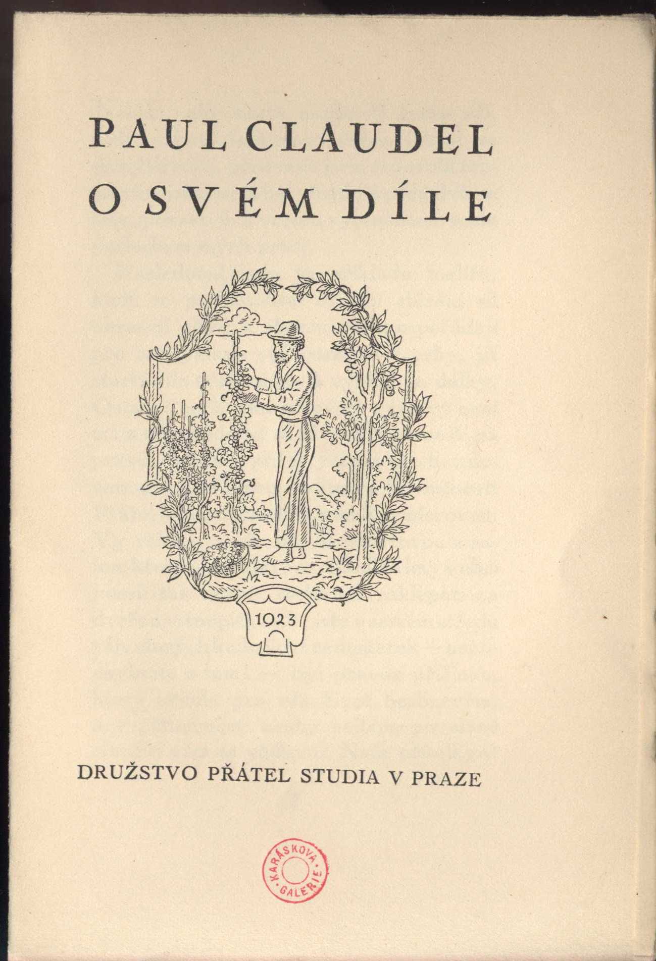 Náhledový obrázek Paul Claudel o svém díle - 2