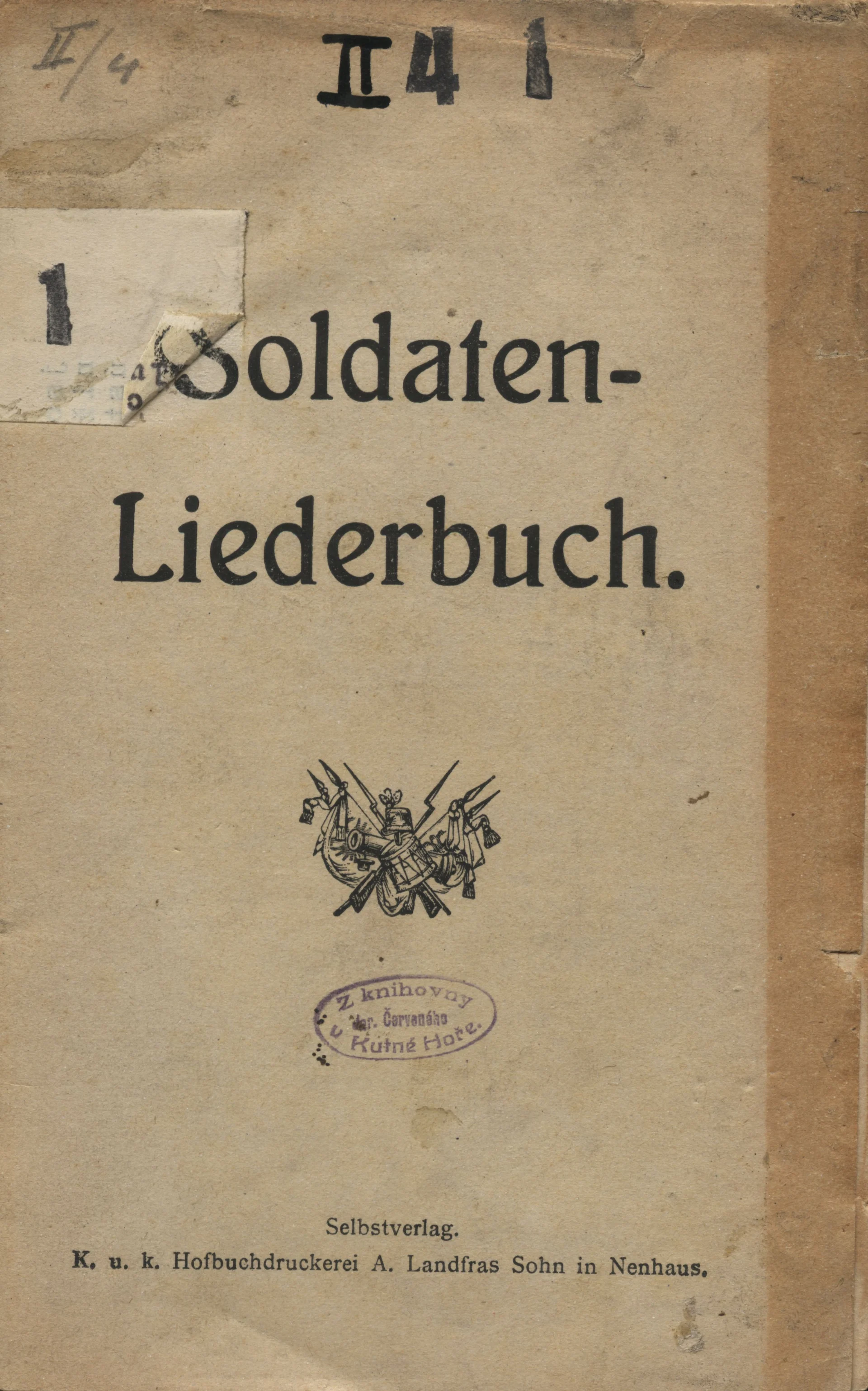Náhledový obrázek předmětu Soldaten-Liederbuch