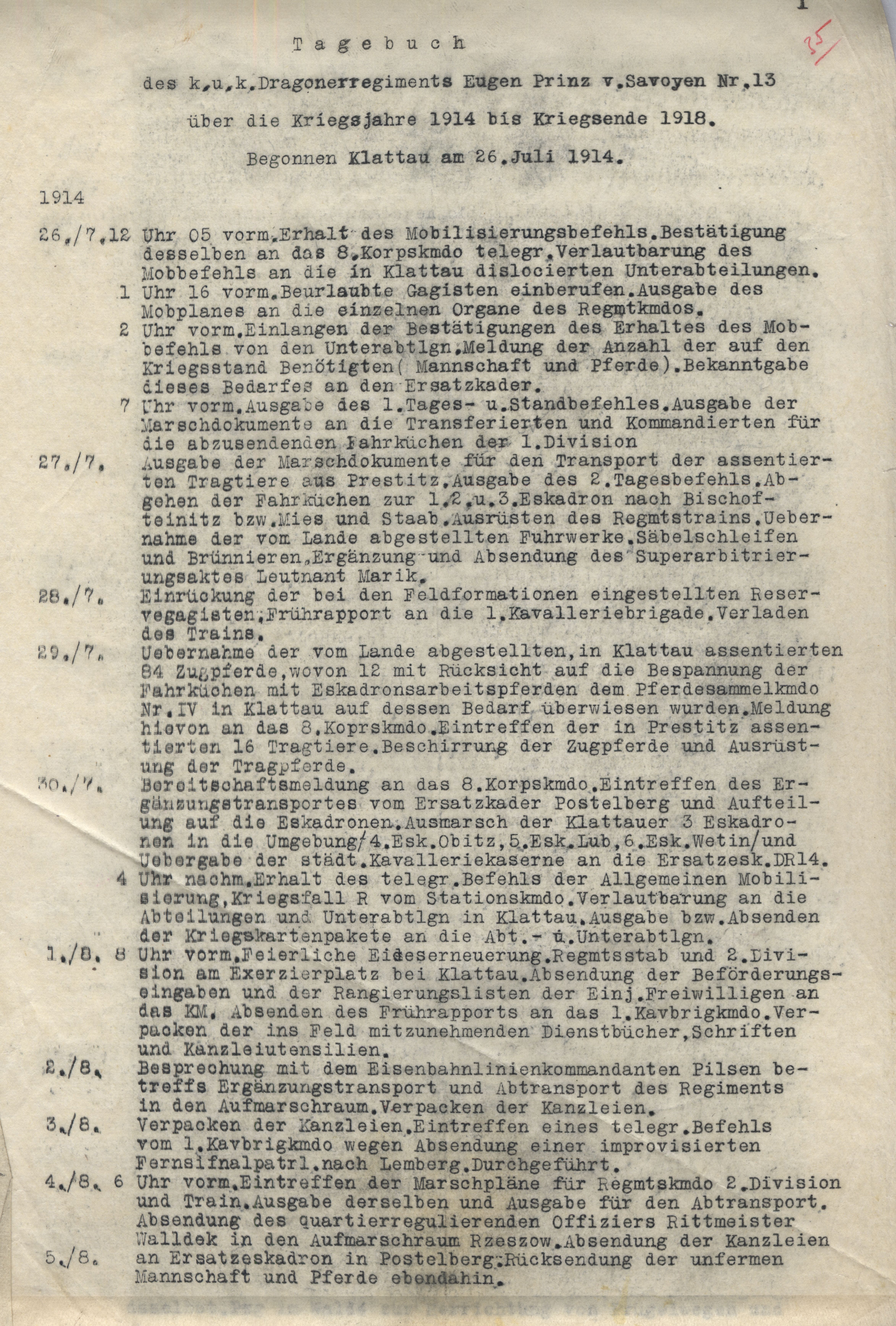 Náhledový obrázek Tagebuch - 1