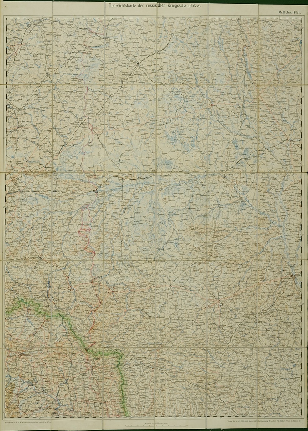 Náhledový obrázek Übersichtskarte des russischen Kriegsschauplatzes - 2