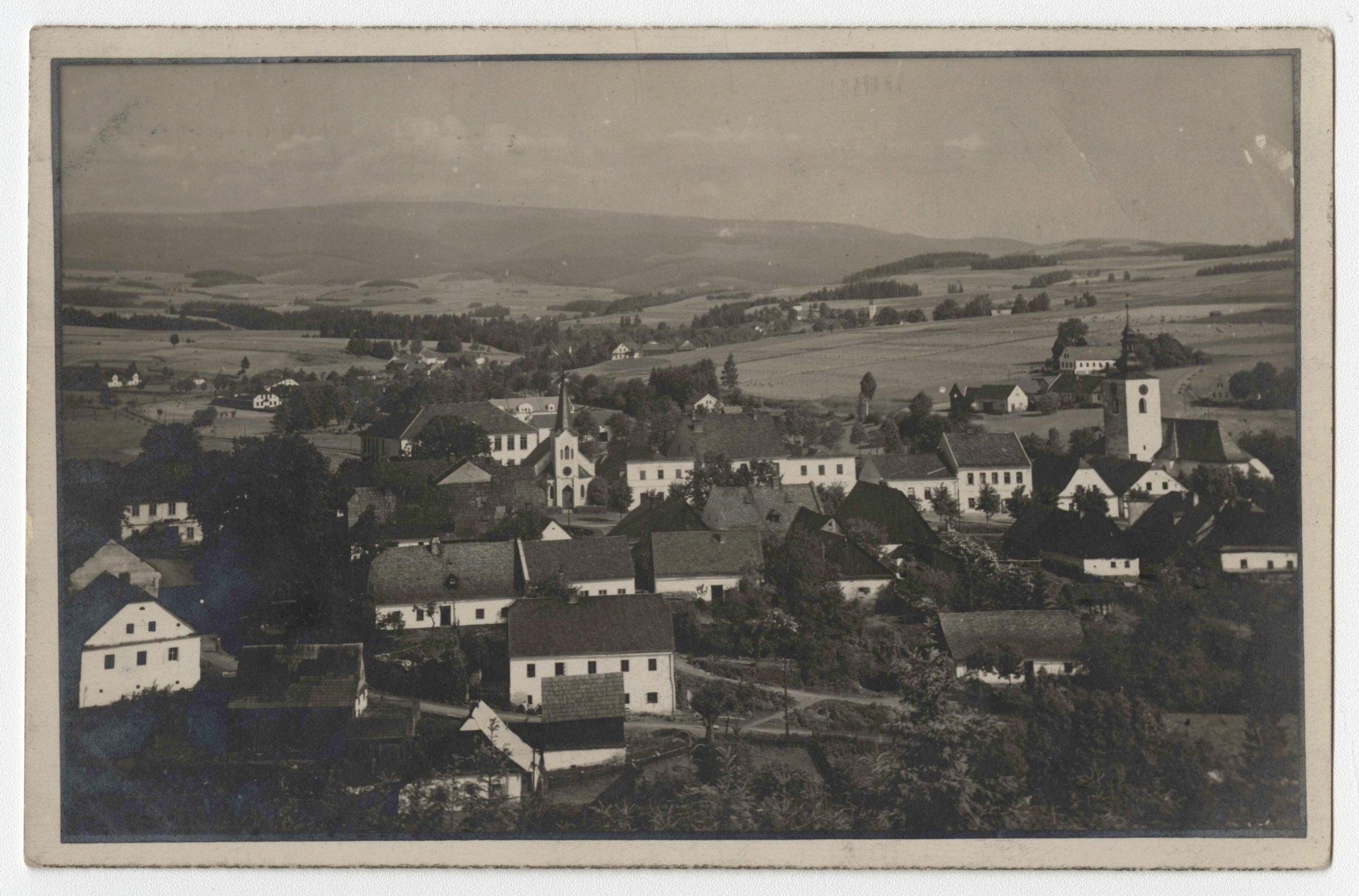 Náhledový obrázek Obec Břidličná (čb. pohlednice) - 1