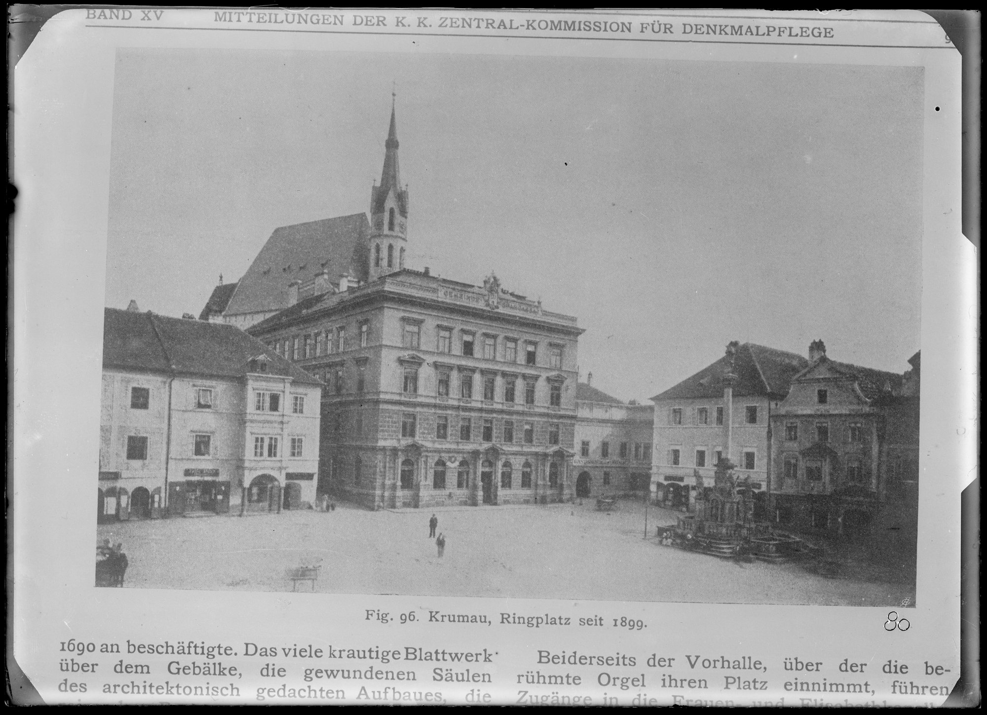Náhledový obrázek Stav náměstí v Českém Krumlově - 1