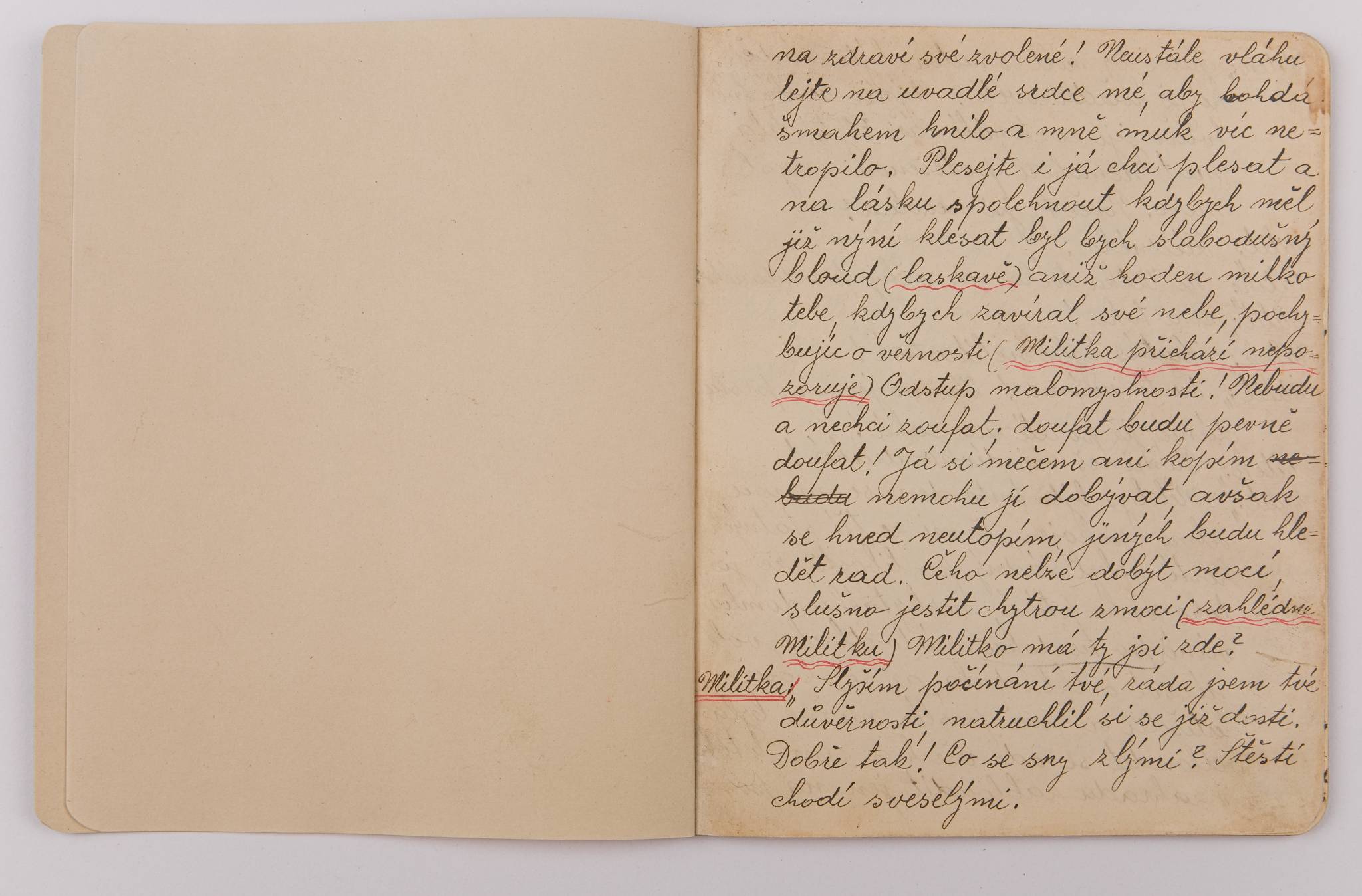 Náhledový obrázek Rukopis - fragment rukopisu Ženichové - 1