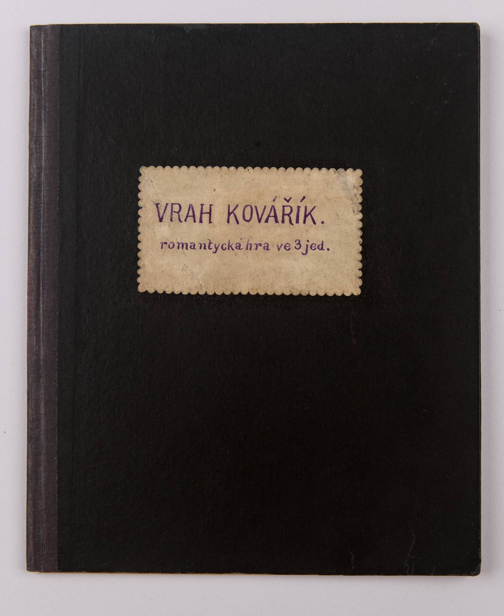 Náhledový obrázek Rukopis - Vrah Kovářík - 1