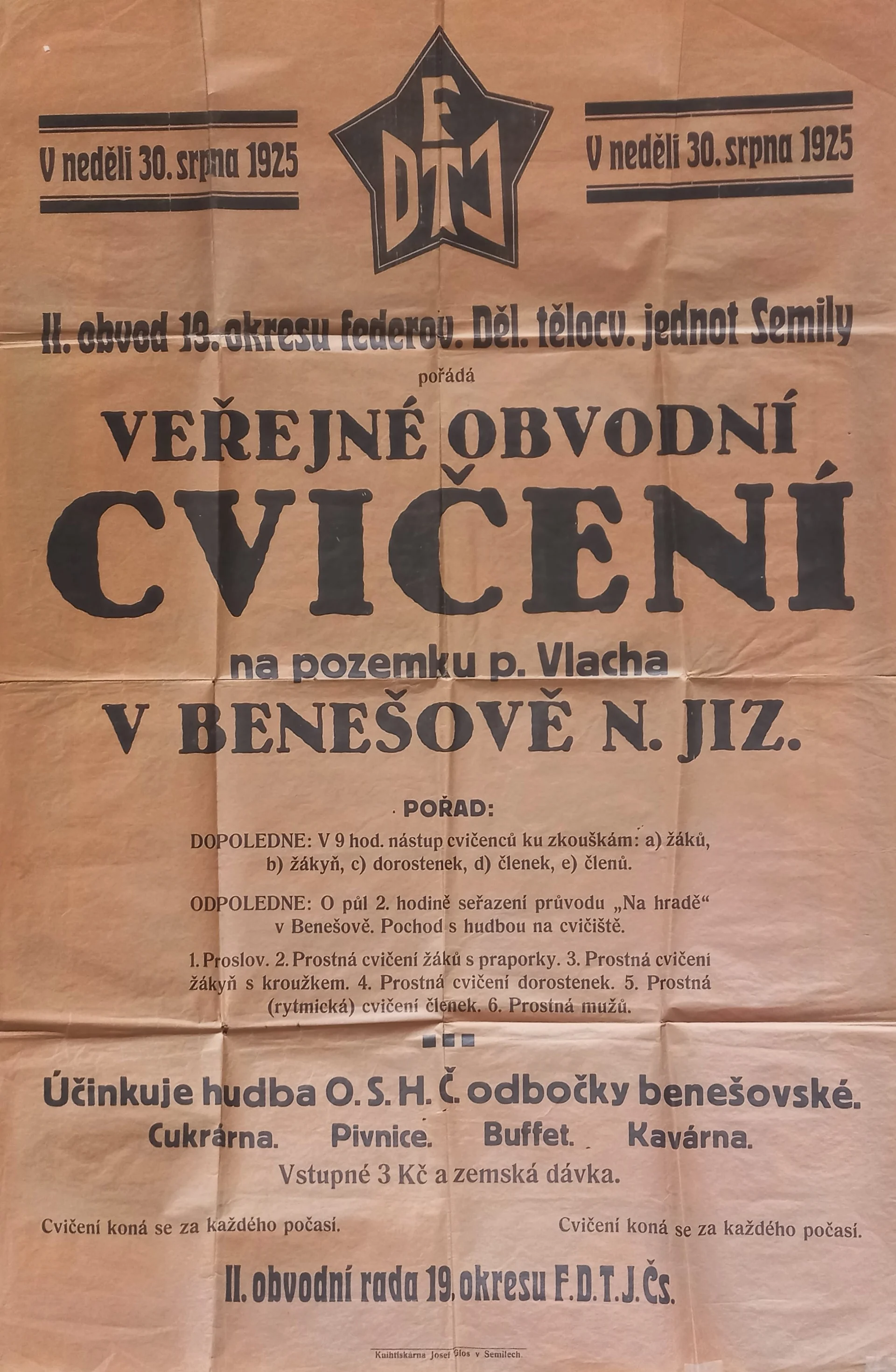 Náhledový obrázek předmětu FDTJ Semily. Veřejné obvodní cvičení v Benešově nad Jizerou