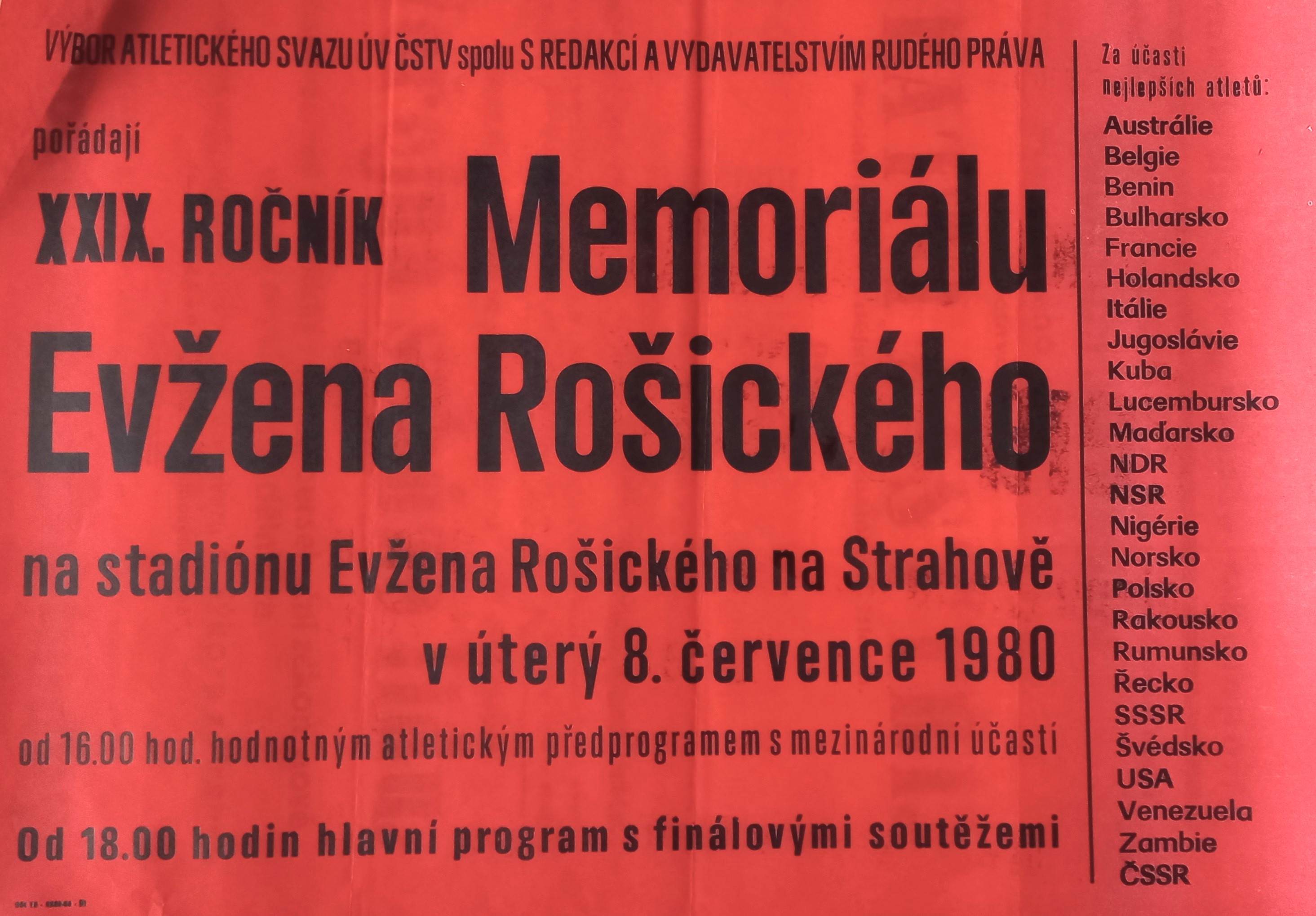 Náhledový obrázek Memoriál Evžena Rošického. XXIX. ročník - 1