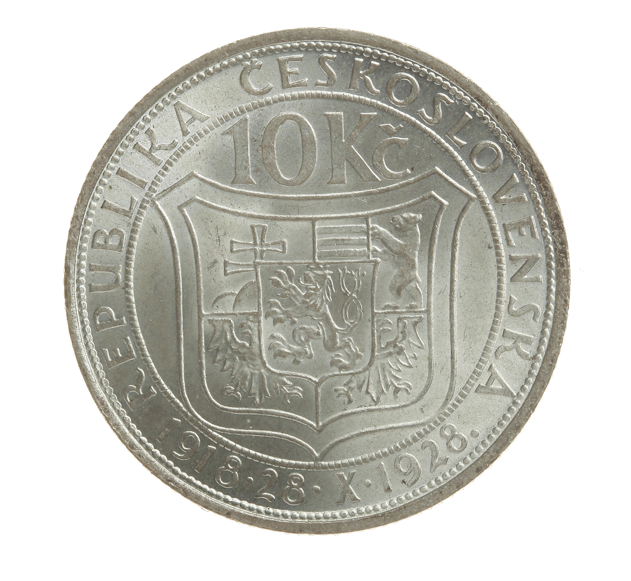 Náhledový obrázek Pamětní 10koruna 1928 - 2