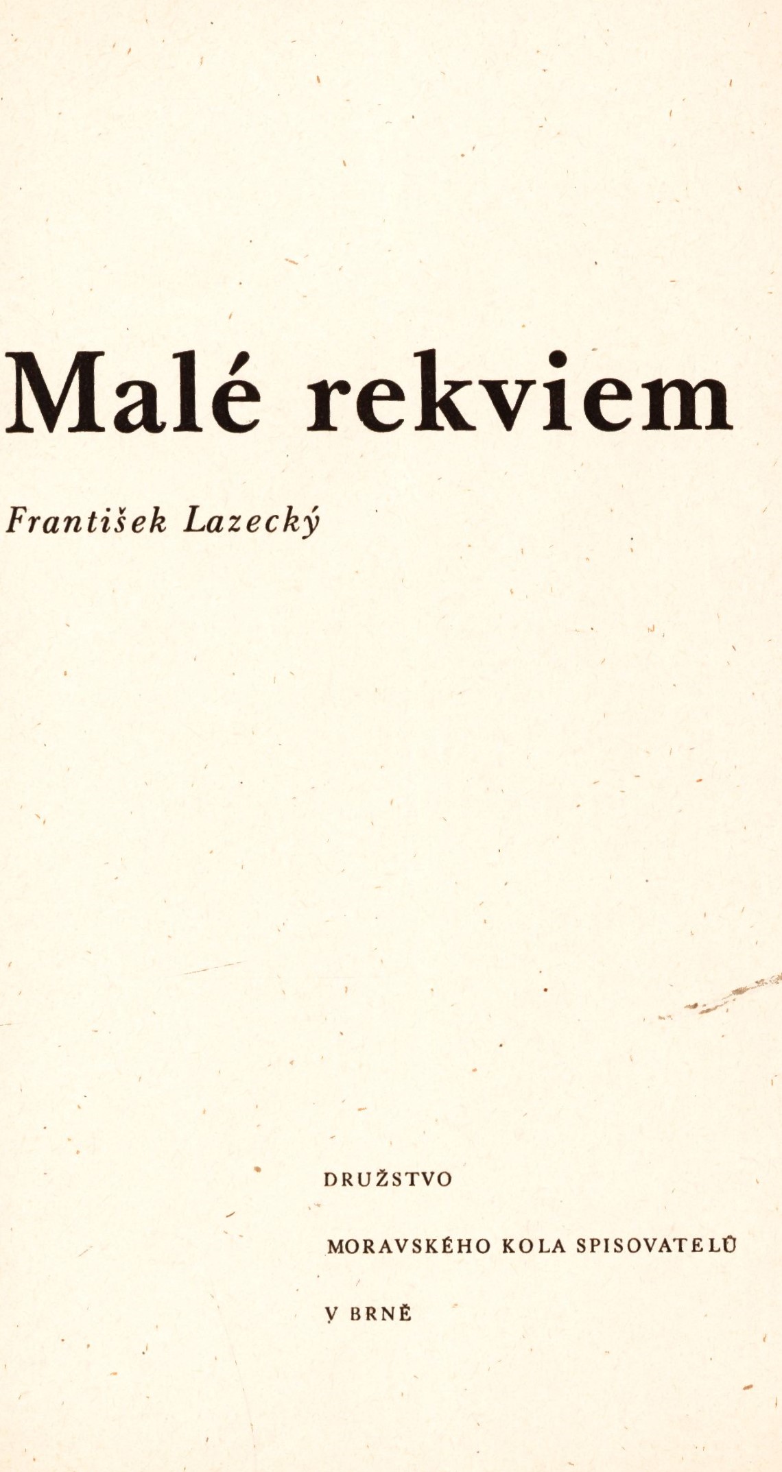 Náhledový obrázek Malé rekviem - 3