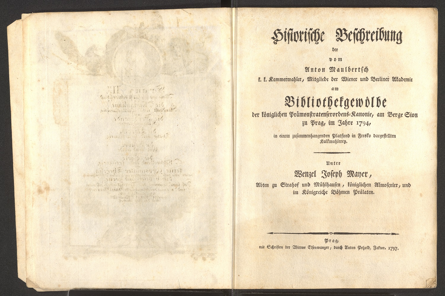 Náhledový obrázek Wenzel Joseph Mayer : Historische Beschreibung… - 1