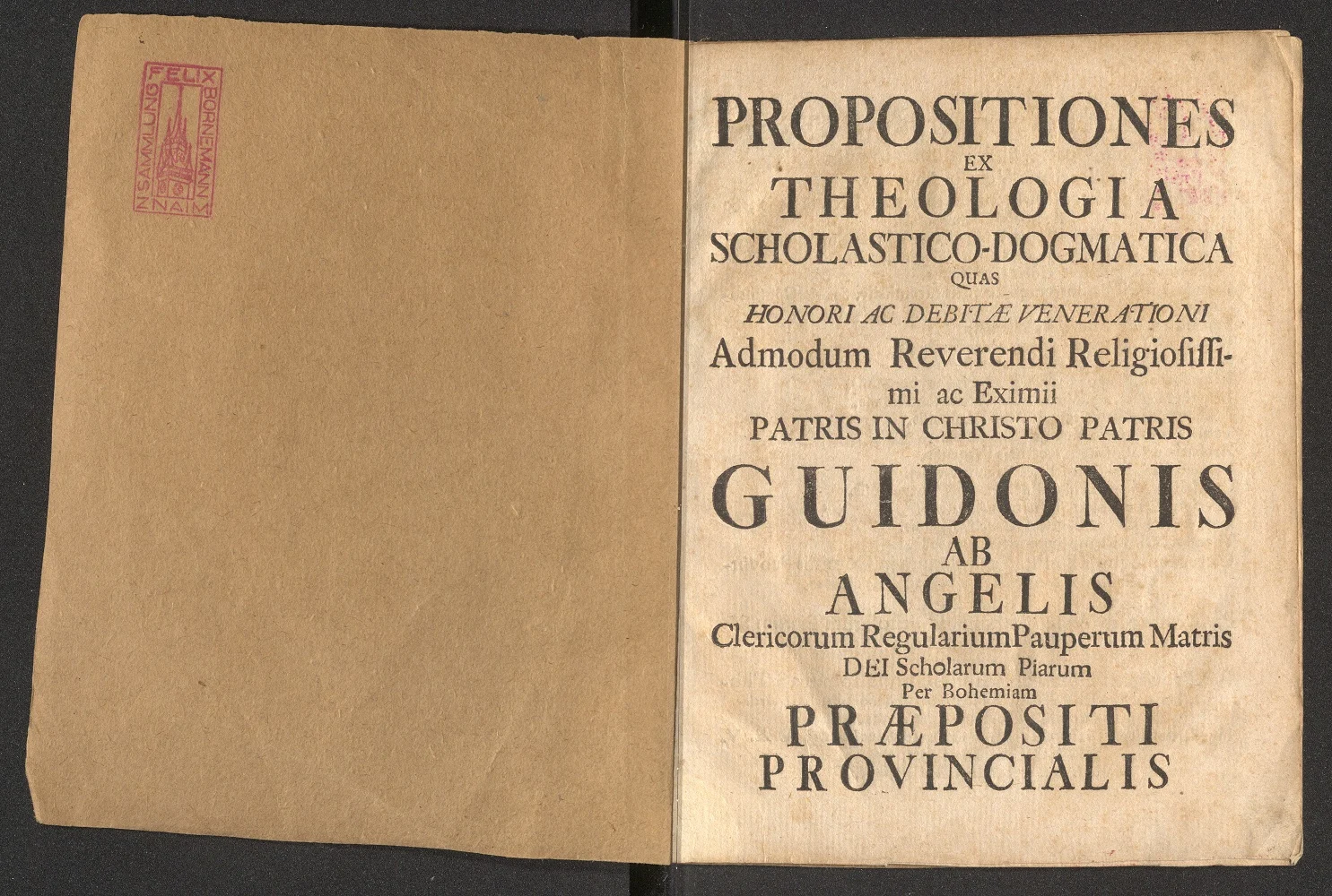 Náhledový obrázek předmětu PROPOSITIONES EX THEOLOGIA