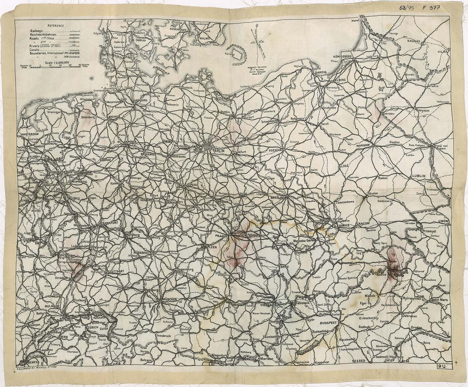 Náhledový obrázek Letecká mapa - 1