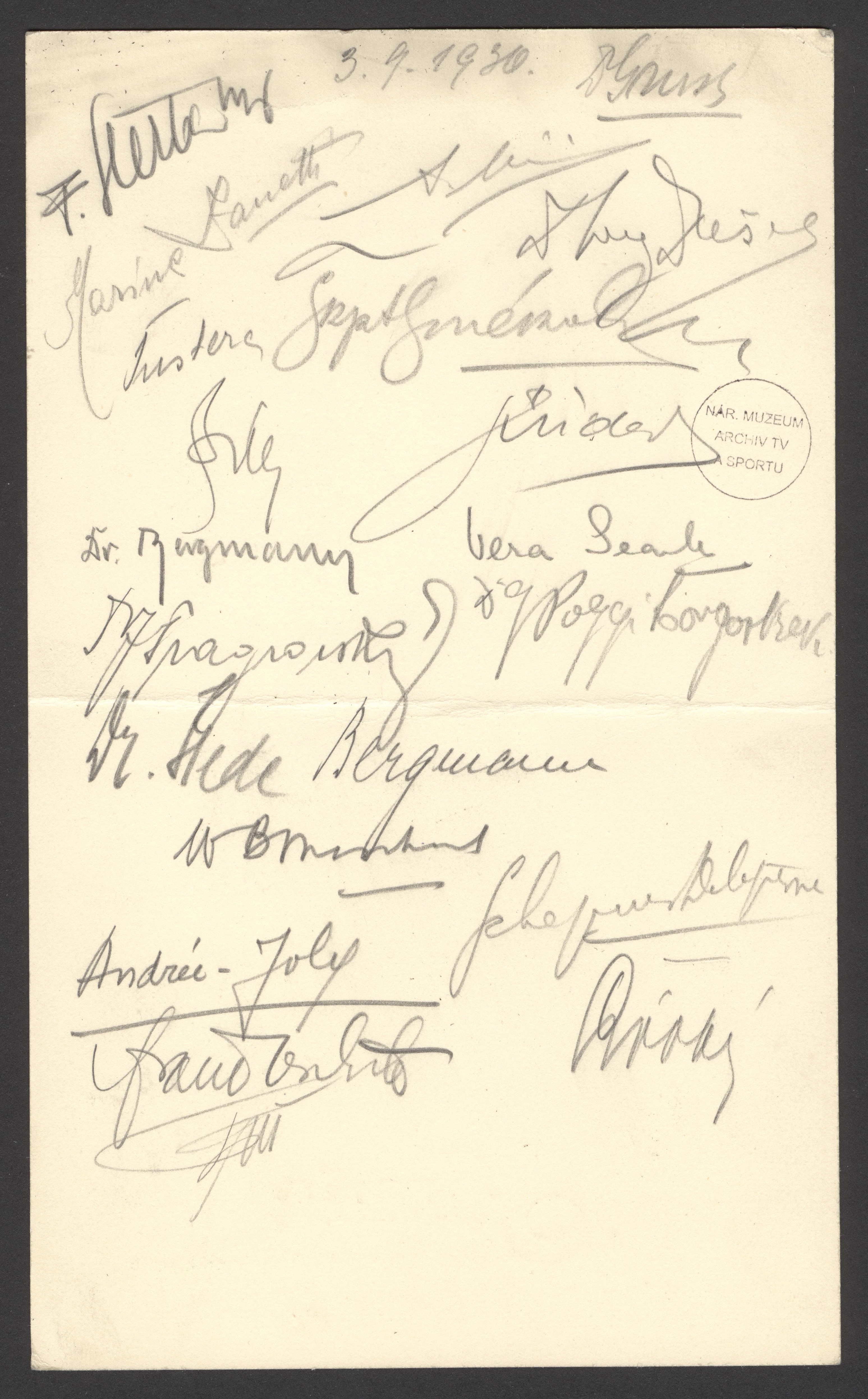 Náhledový obrázek Ženské světové hry 1930. Menu slavnostní večeře - 2