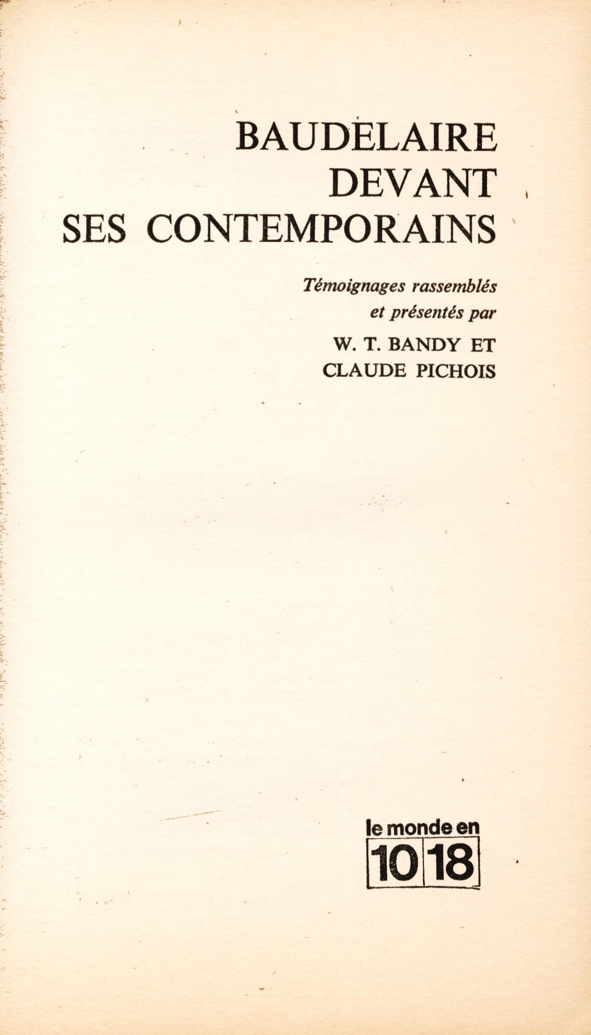Náhledový obrázek Baudelaire devant ses contemporains - 3