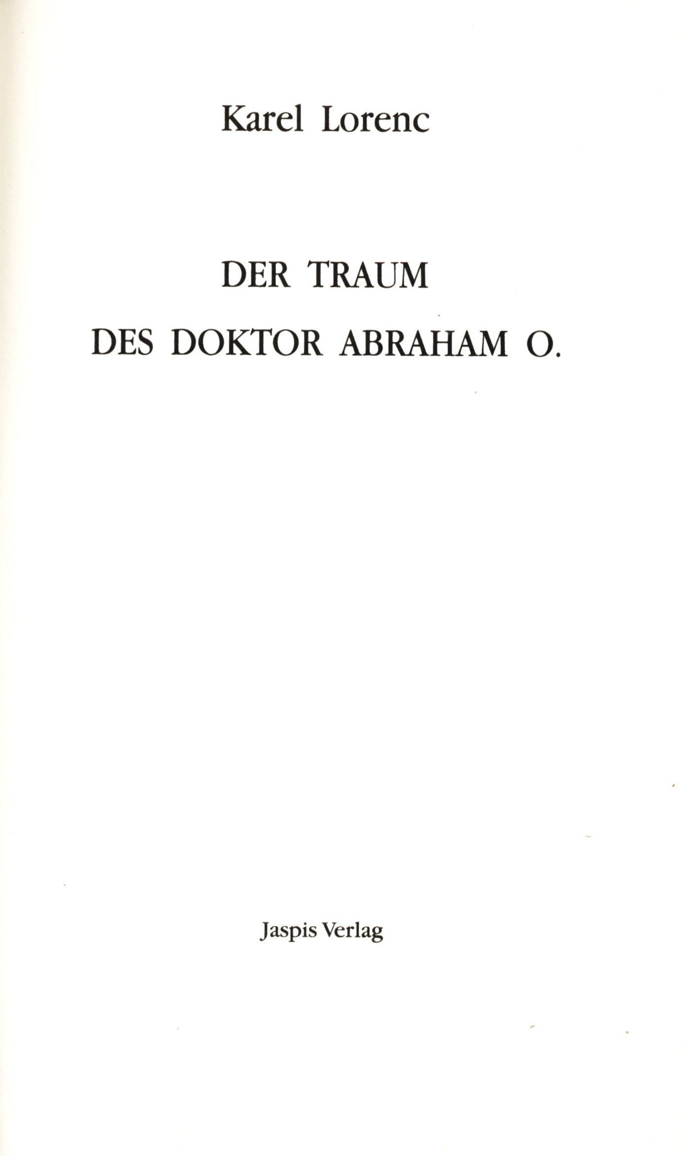 Náhledový obrázek Der Traum des Doktor Abraham O. - 4