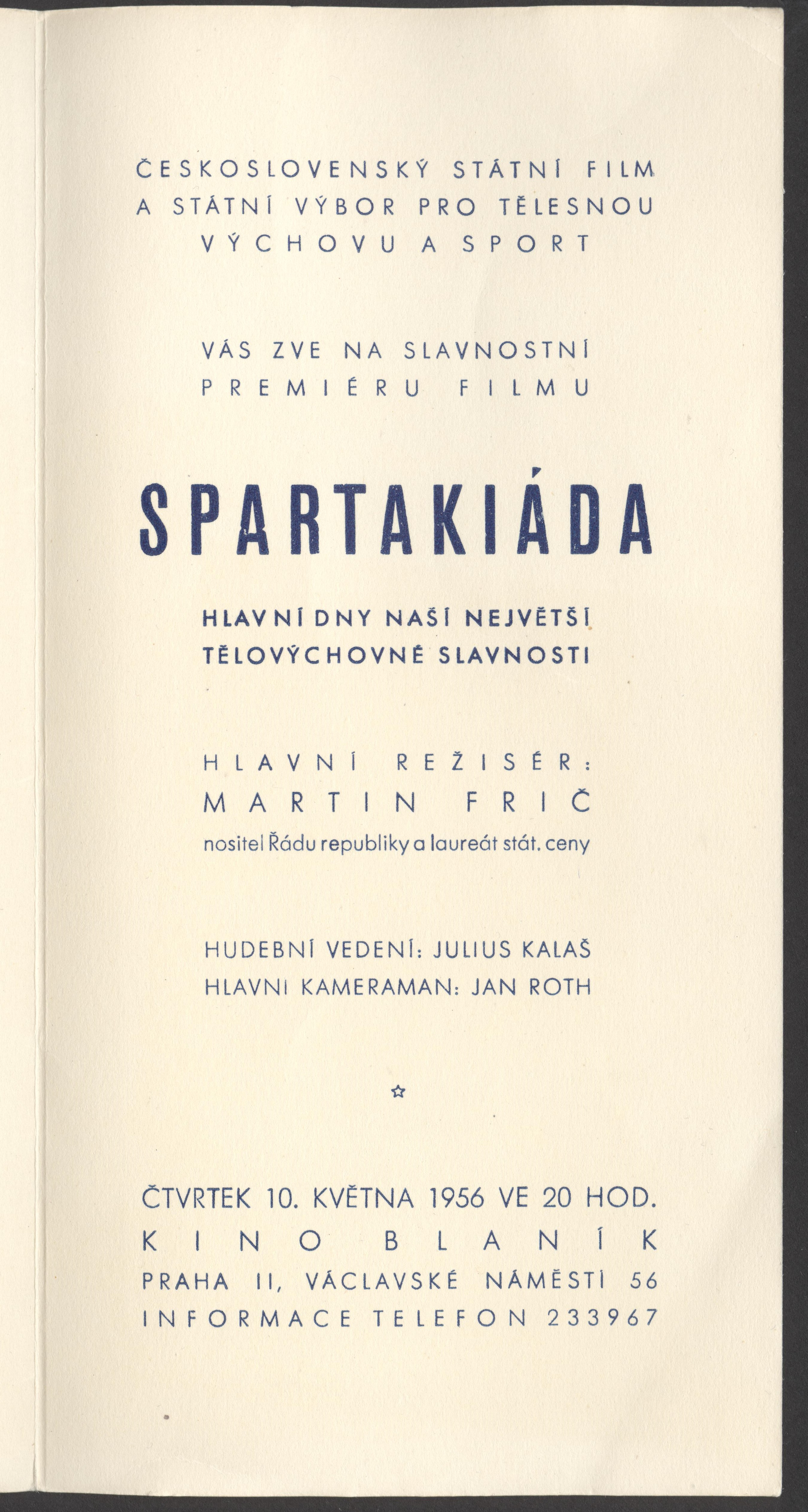Náhledový obrázek Slavnostní premiéra filmu Spartakiáda - 1