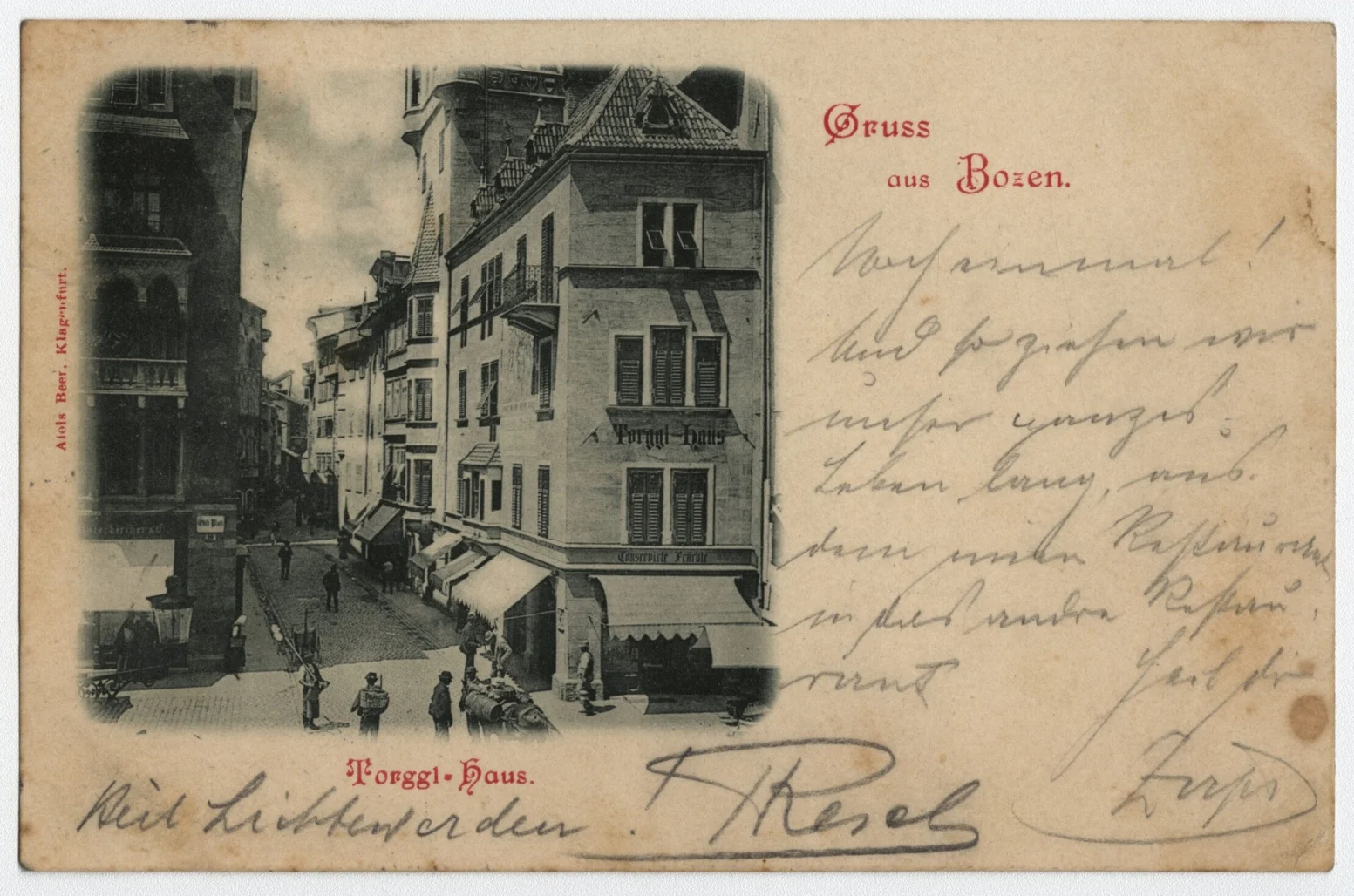 Náhledový obrázek předmětu Bolzano (čb. pohlednice)