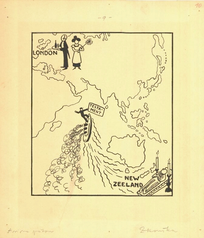 Náhledový obrázek Ilustrace - Henry pozoruje lidi - 1