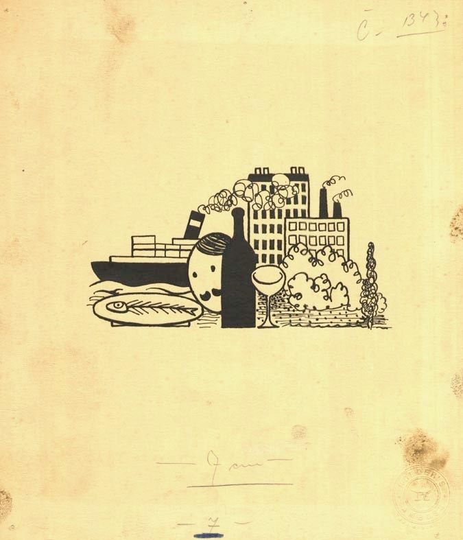 Náhledový obrázek Ilustrace - Henry pozoruje lidi - 1