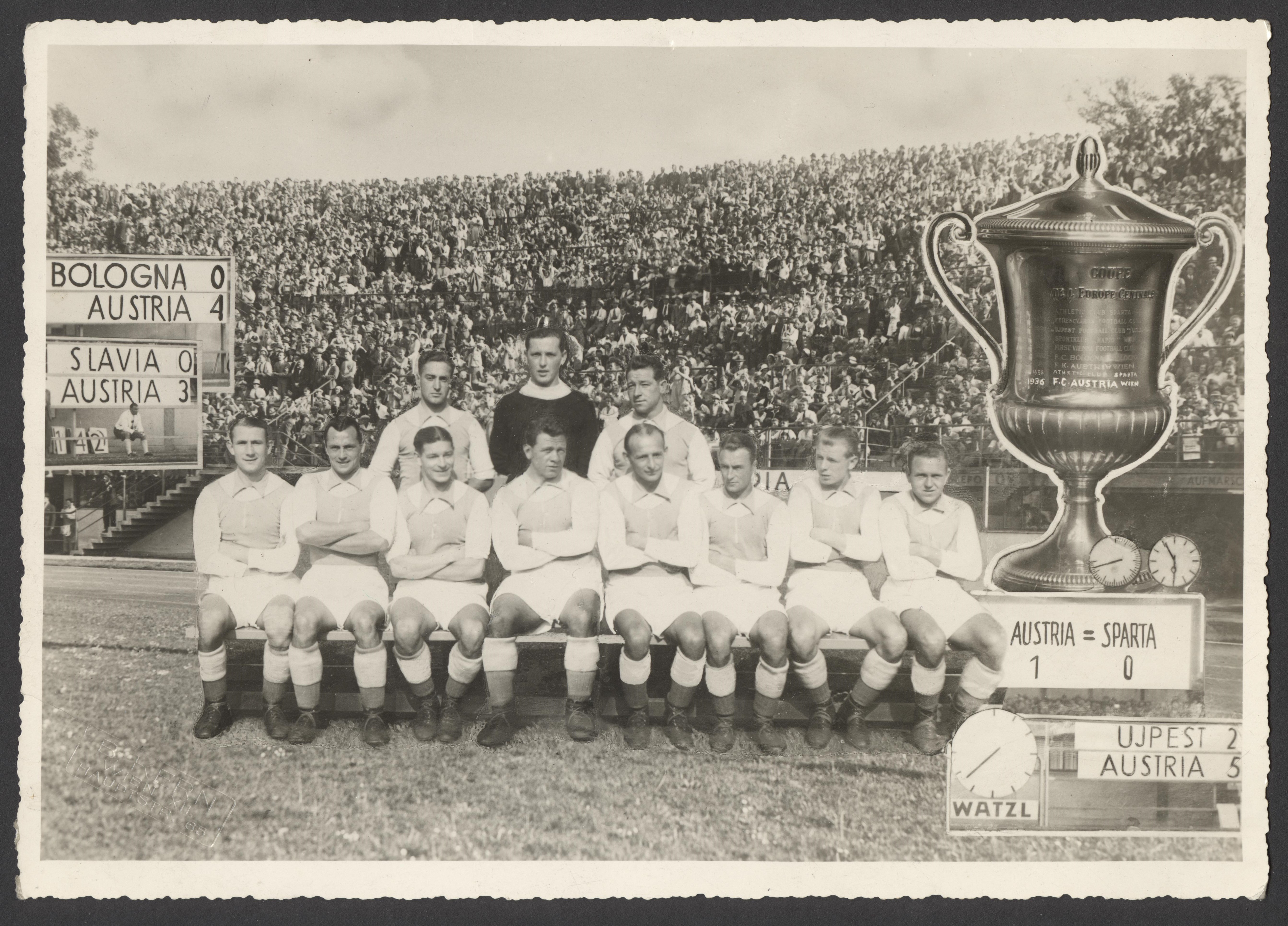 Náhledový obrázek Austria Wien. Vítěz Středoevropského poháru 1936 - 1