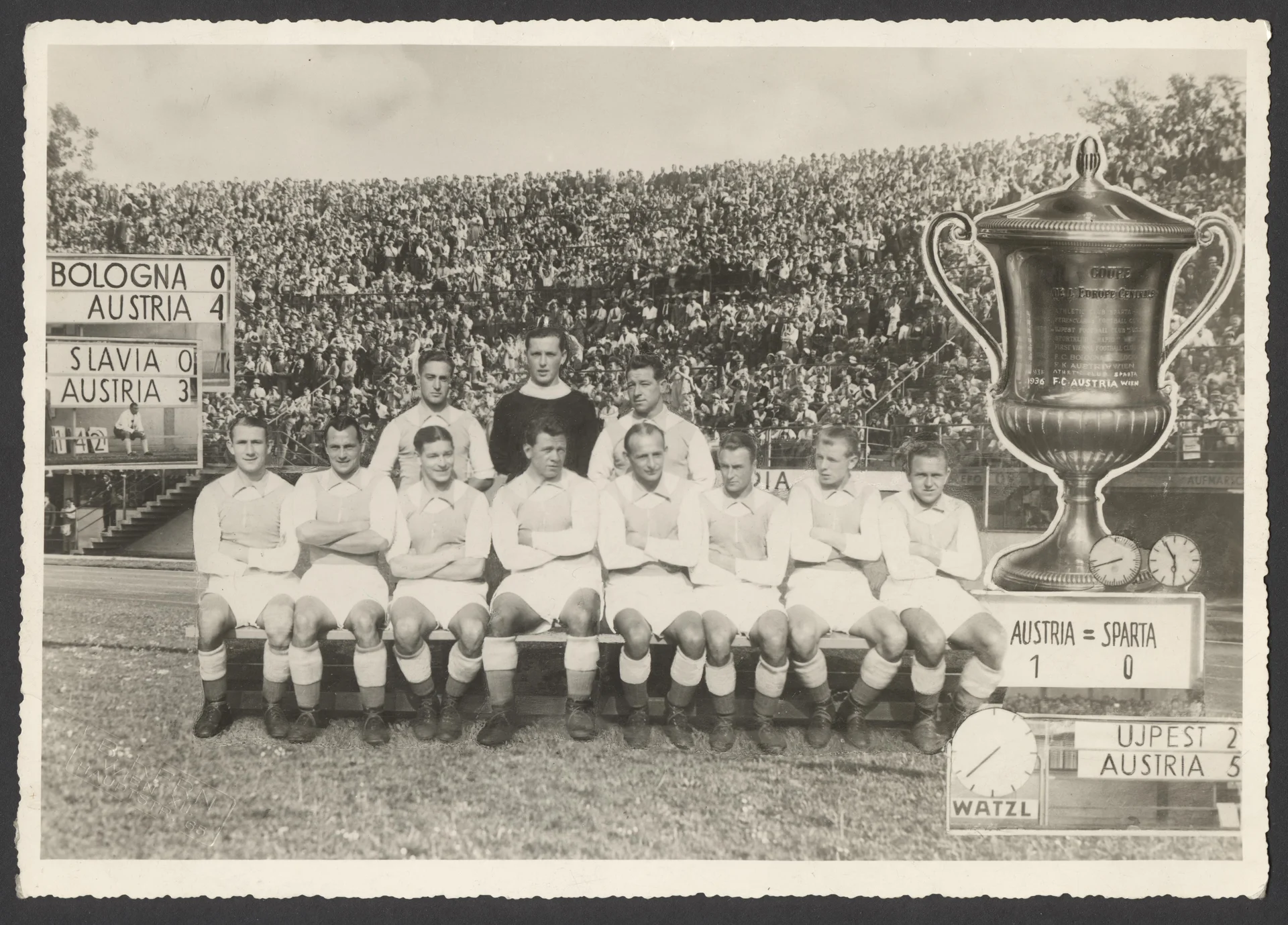 Náhledový obrázek předmětu Austria Wien. Vítěz Středoevropského poháru 1936