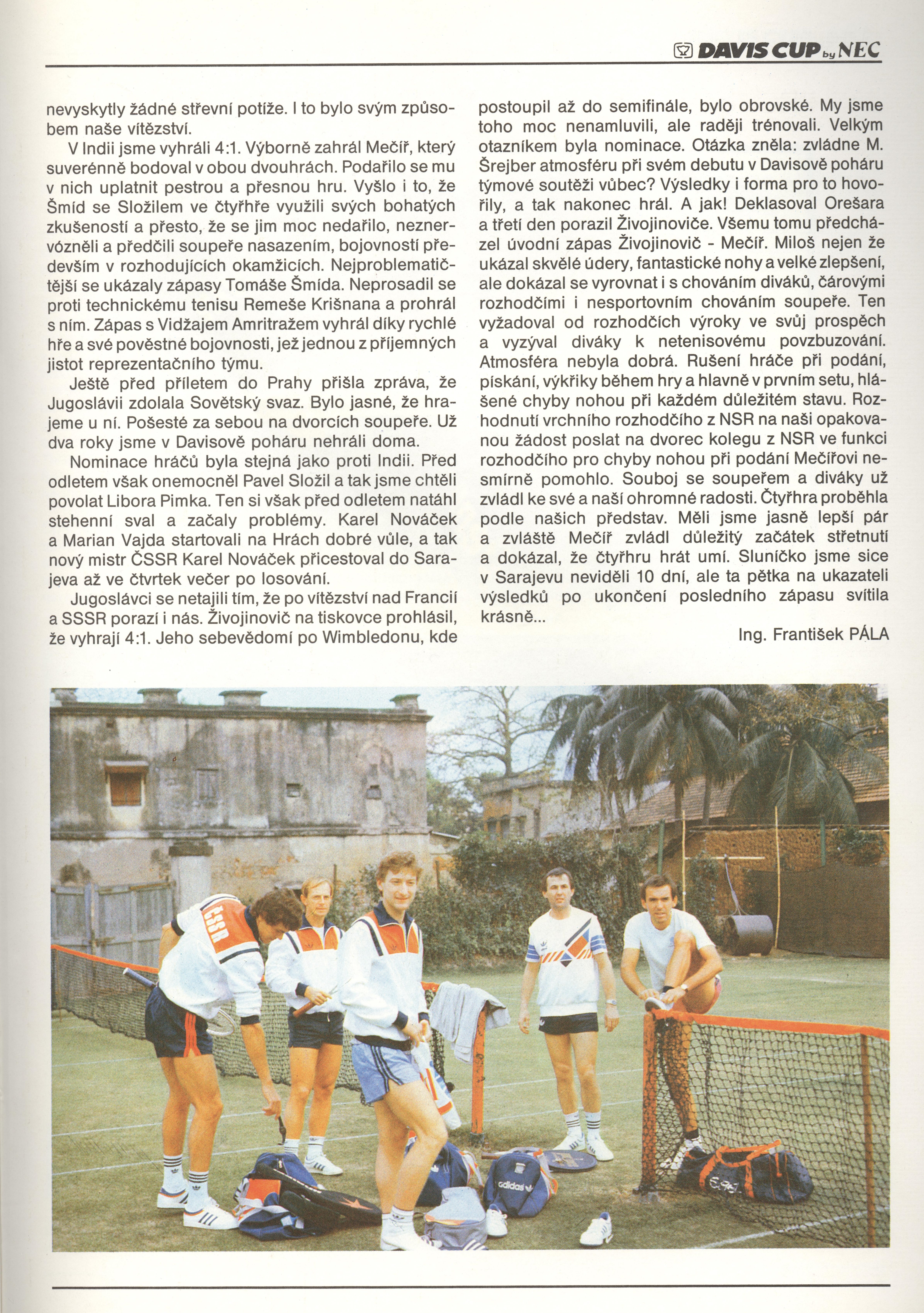 Náhledový obrázek Davis Cup 1986. ČSSR - Švédsko - 4