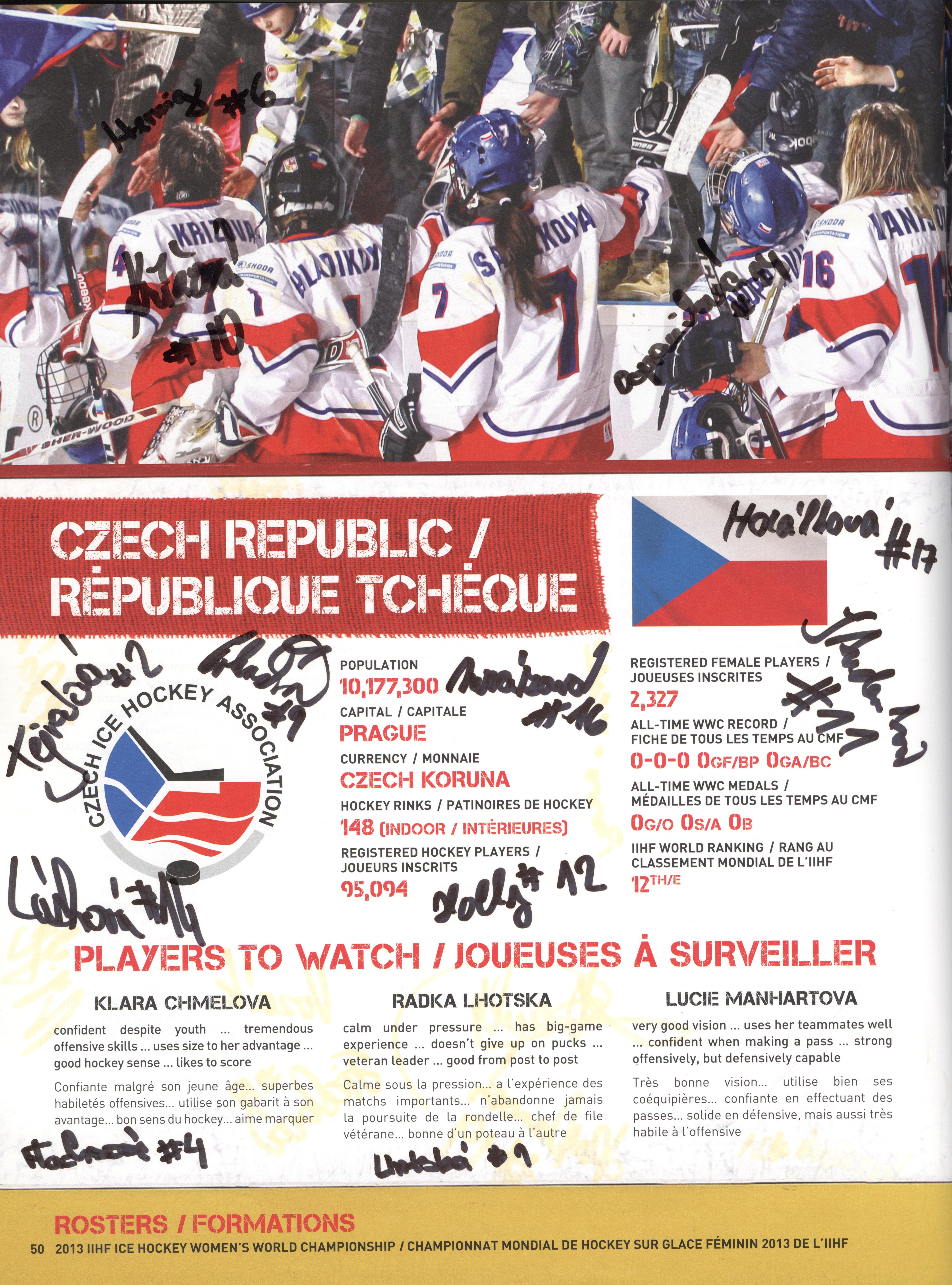 Náhledový obrázek Mistrovství světa v ledním hokeji žen. Ottawa 2013 - 1