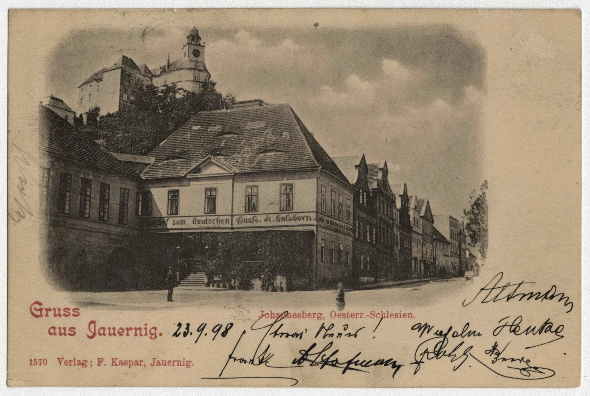 Náhledový obrázek předmětu Javorník (čb. pohlednice)