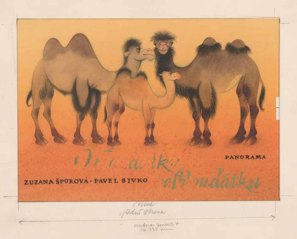 Náhledový obrázek předmětu Ilustrace pro obálku - O blouďátku velblouďátku