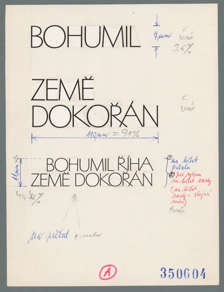 Náhledový obrázek předmětu Předloha pro typografii - Země dokořán