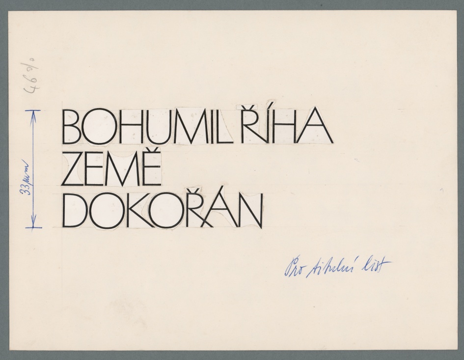 Náhledový obrázek Předloha pro typografii - Země dokořán - 1