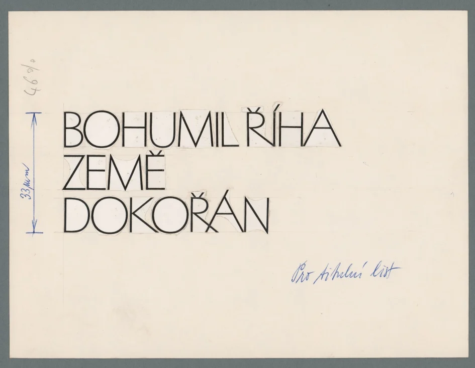 Náhledový obrázek předmětu Předloha pro typografii - Země dokořán