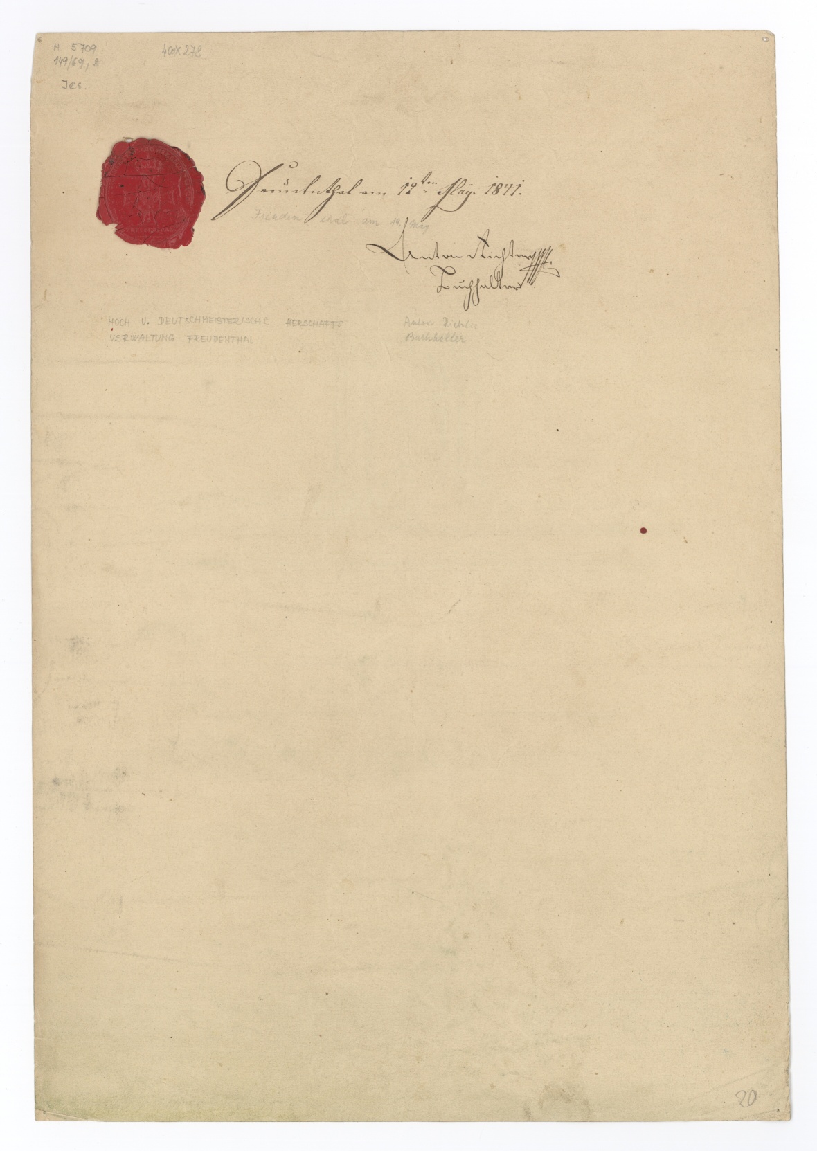 Náhledový obrázek Návrh oltáře kostela v Dlouhé Loučce (kresebný návrh) - 2