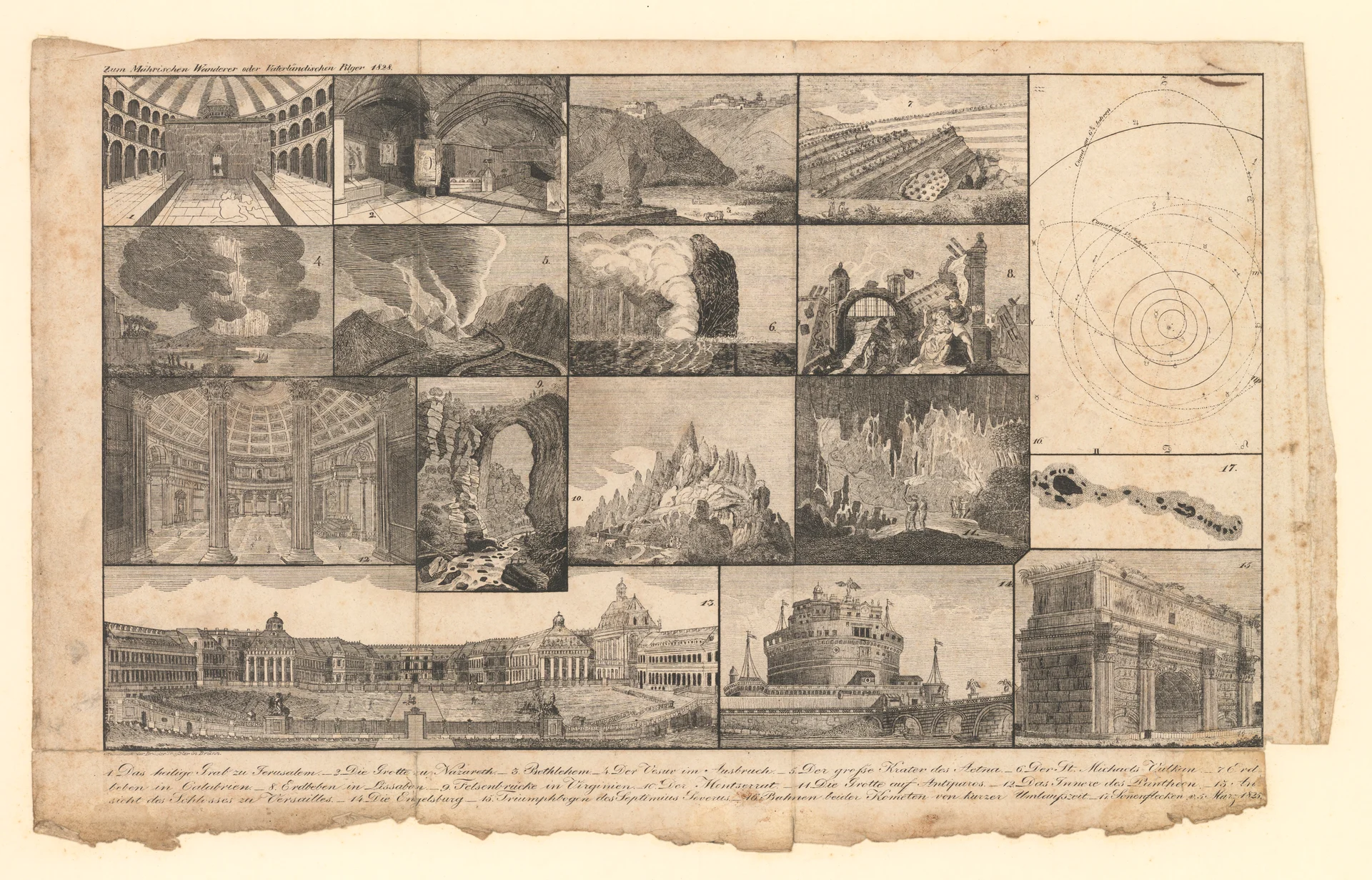 Náhledový obrázek předmětu Vlasteneckému poutníkovi 1828 (grafický list)