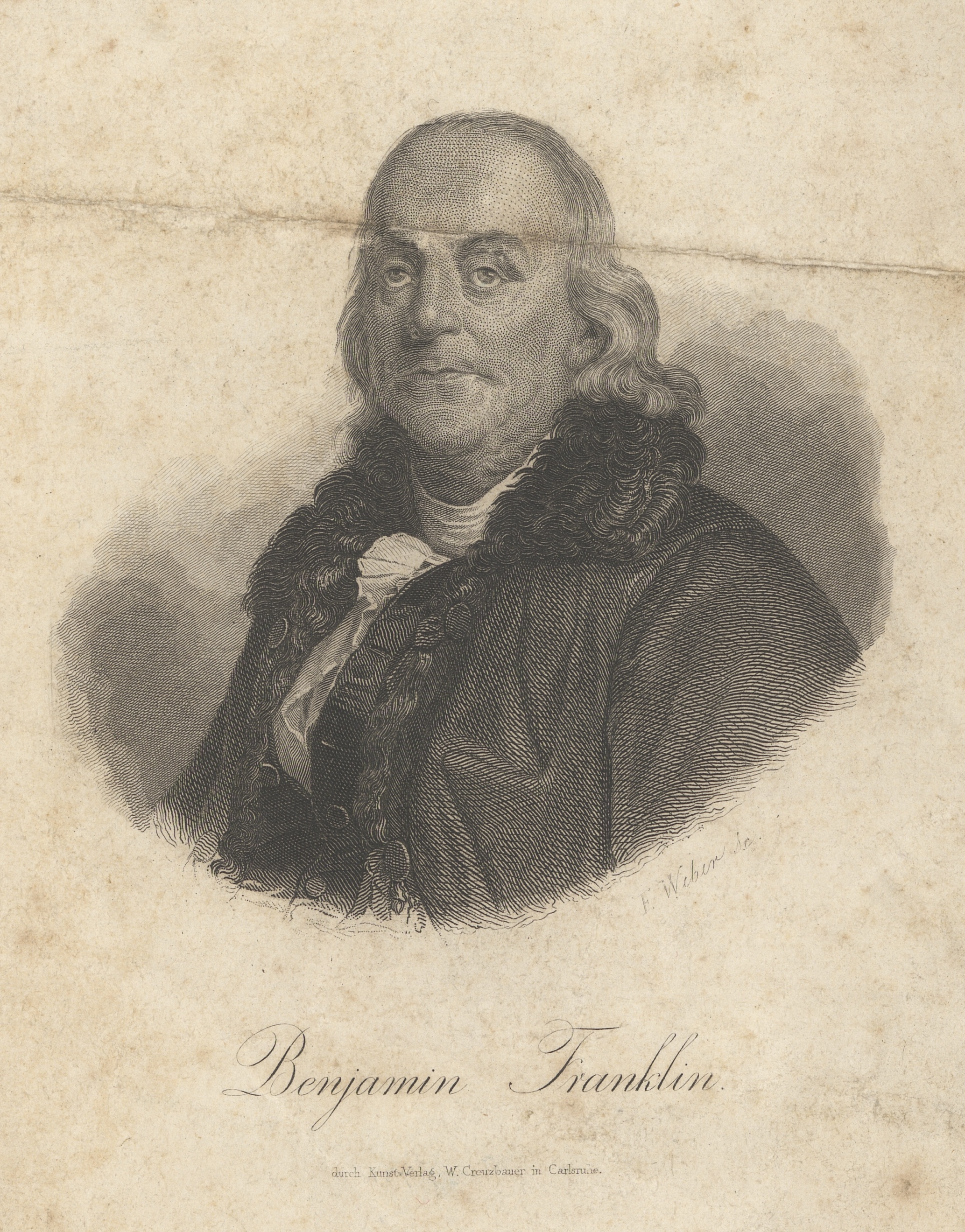 Náhledový obrázek Benjamin Franklin (grafický list) - 2