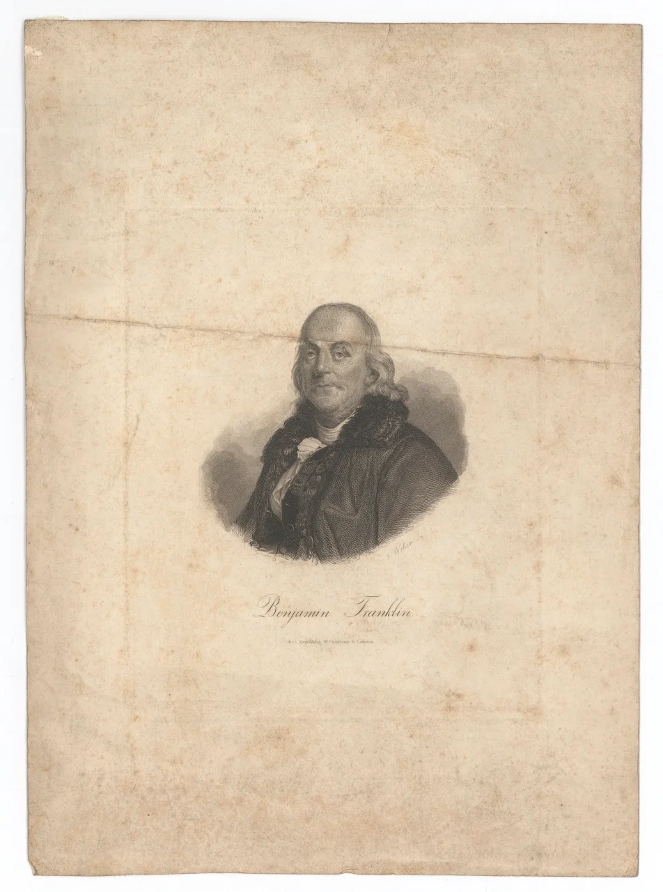 Náhledový obrázek předmětu Benjamin Franklin (grafický list)