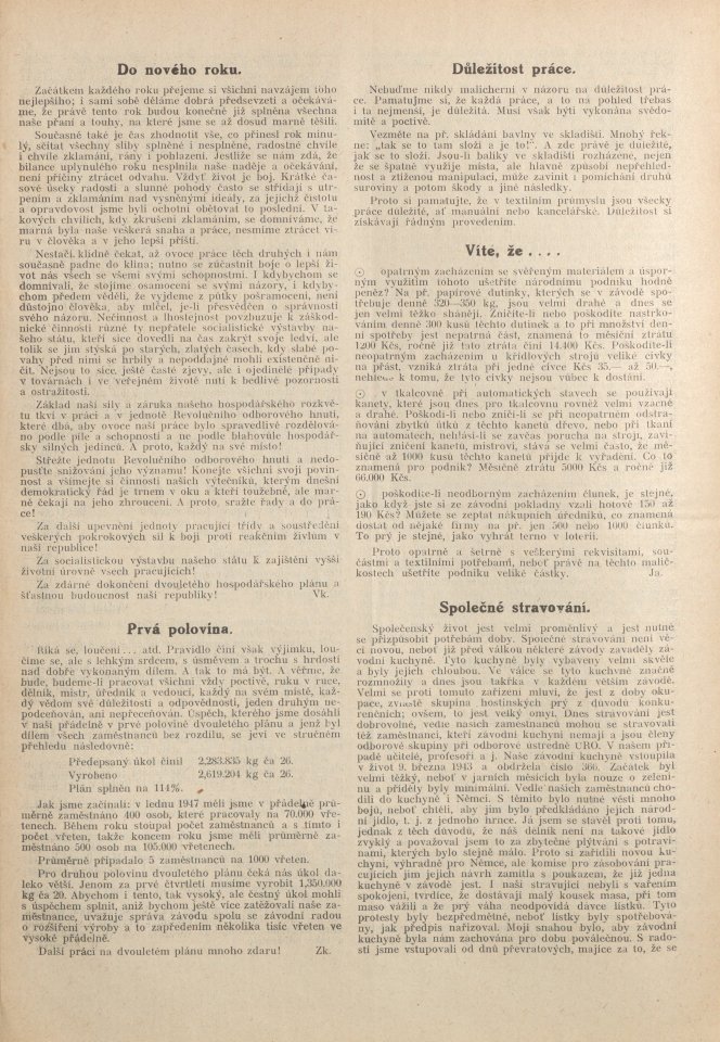 Náhledový obrázek Předeme a tkáme, rok 1948, číslo 1-2 - 4