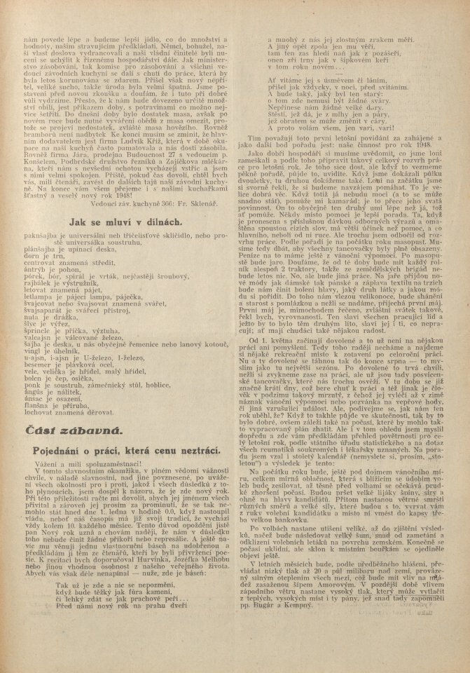 Náhledový obrázek Předeme a tkáme, rok 1948, číslo 1-2 - 5