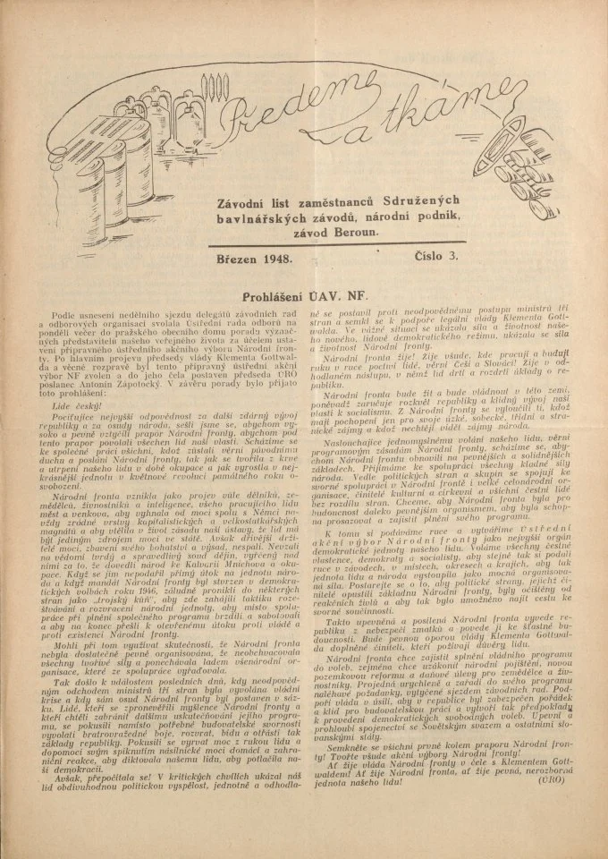 Náhledový obrázek předmětu Předeme a tkáme, rok 1948, číslo 3