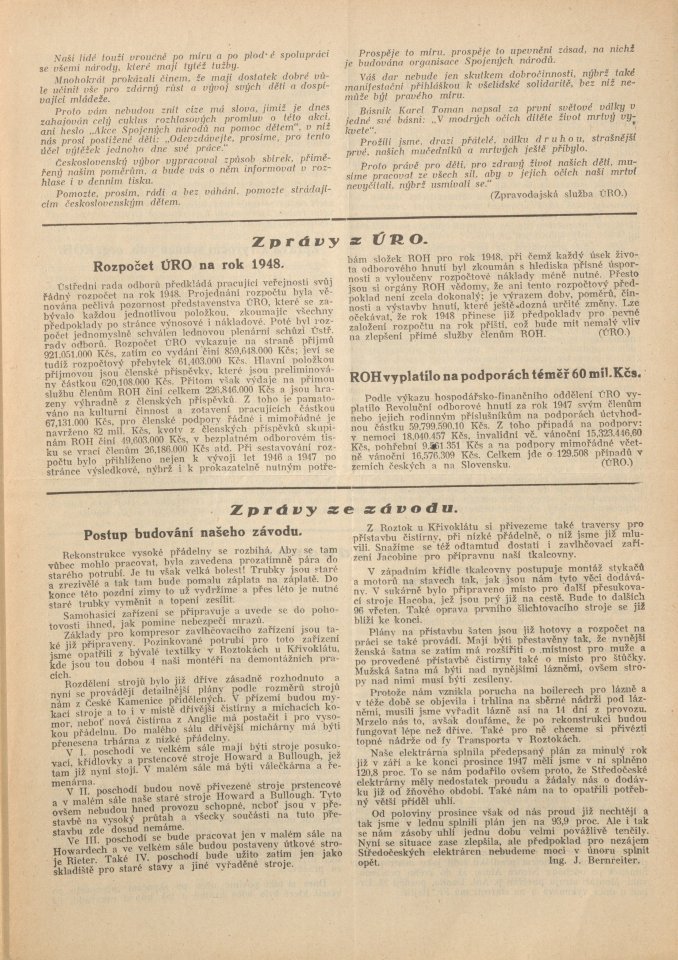 Náhledový obrázek Předeme a tkáme, rok 1948, číslo 3 - 3