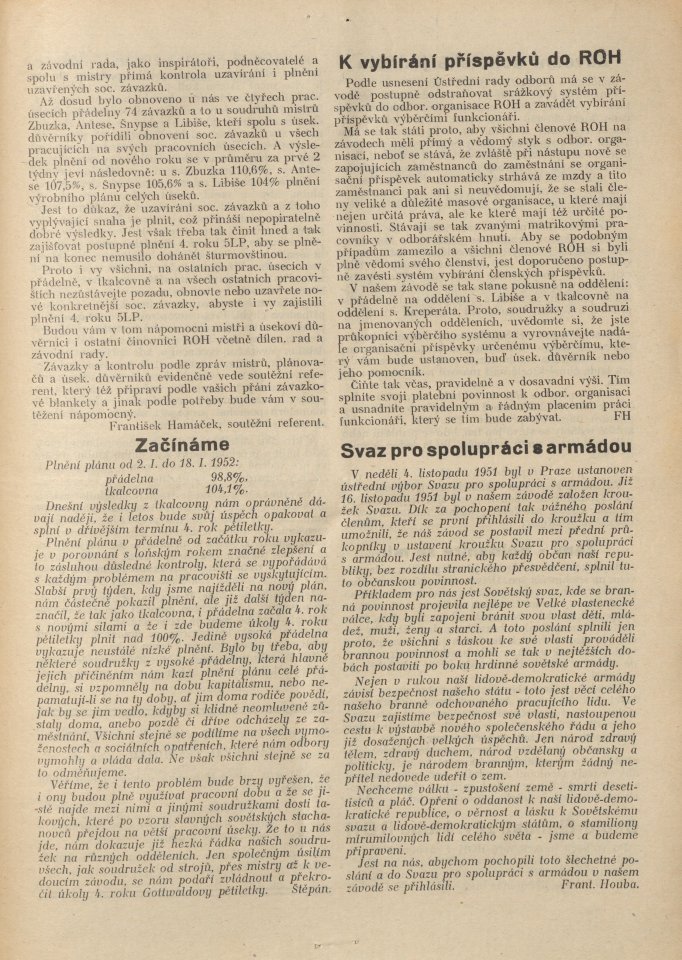 Náhledový obrázek Předeme a tkáme, rok 1952, číslo 1 - 5