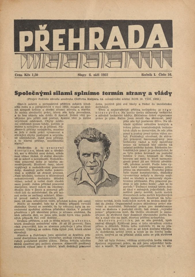 Náhledový obrázek předmětu Přehrada, rok 1952, číslo 16